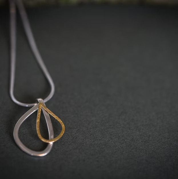 Jill Graham Pendants/Necklaces Wings | Sterling Silver & Gold Medium Pendant