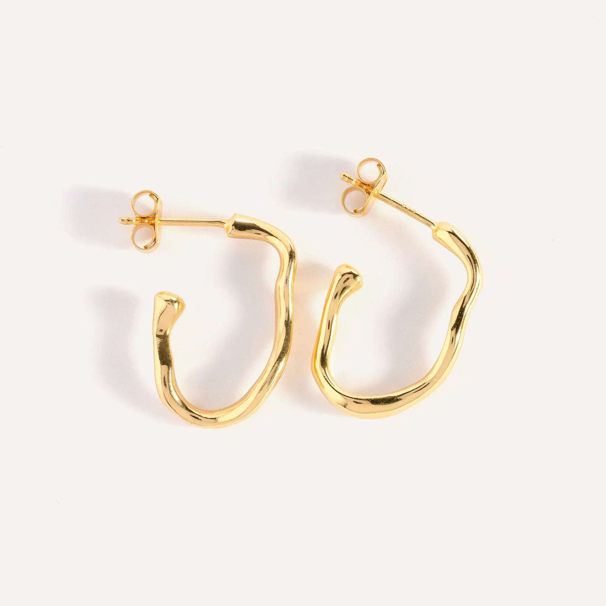 Juvi Gold Vermeil Amble | Drop Hoops