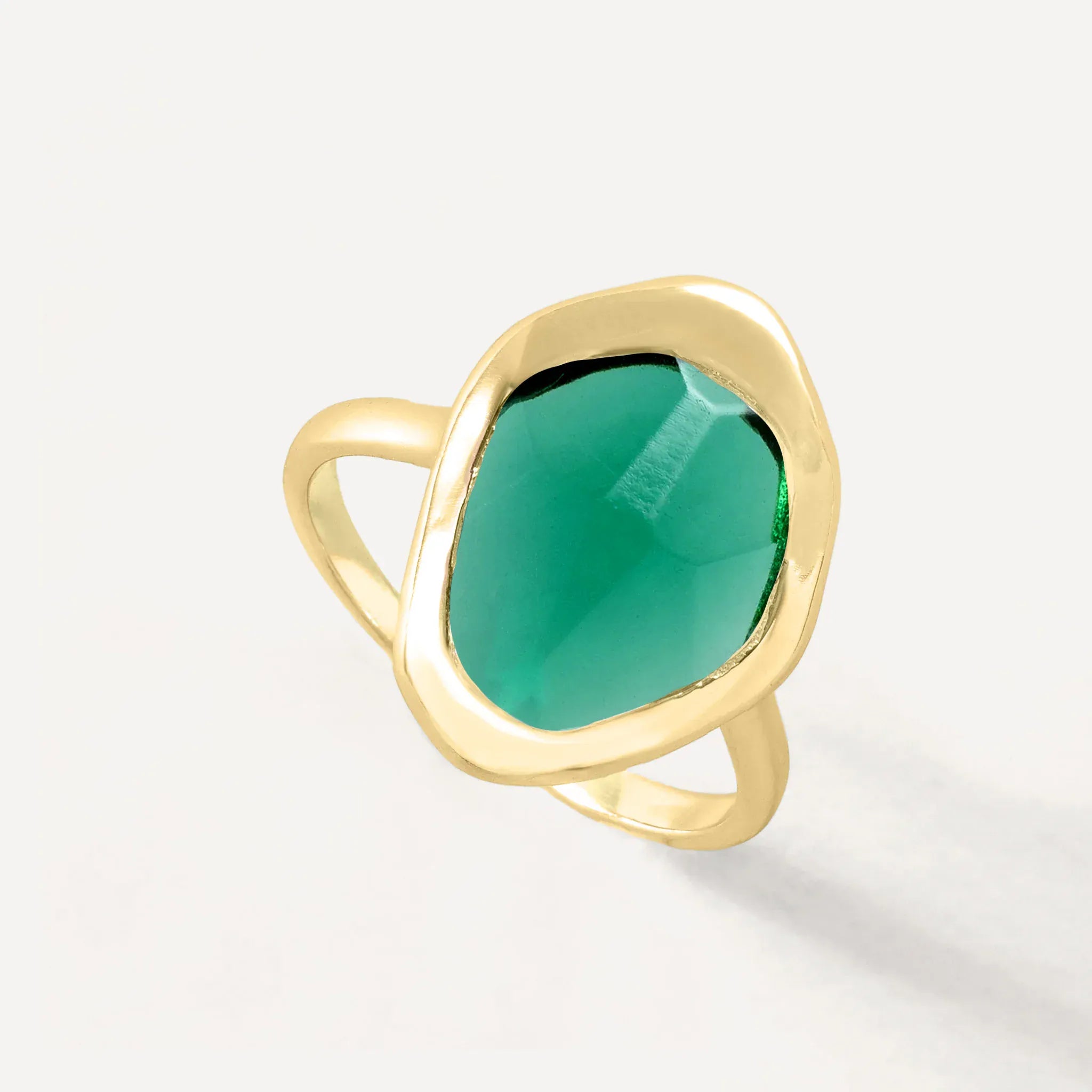 Juvi Green Tourmaline | Gold Vermeil ring