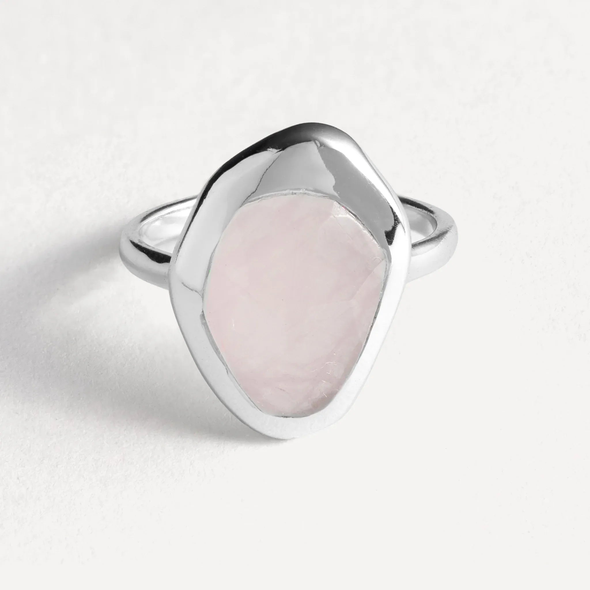 Juvi Rose Quartz | Stirling Silver Ring