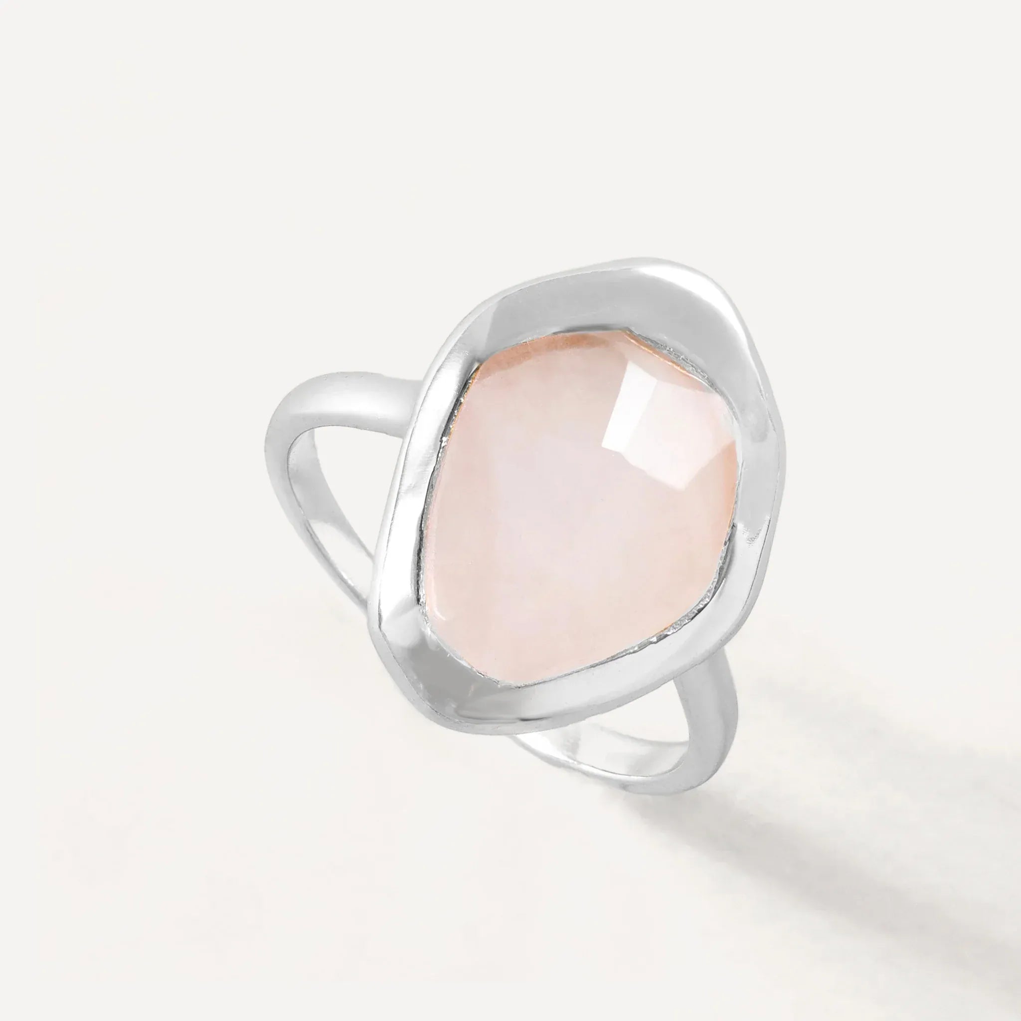 Juvi Rose Quartz | Stirling Silver Ring