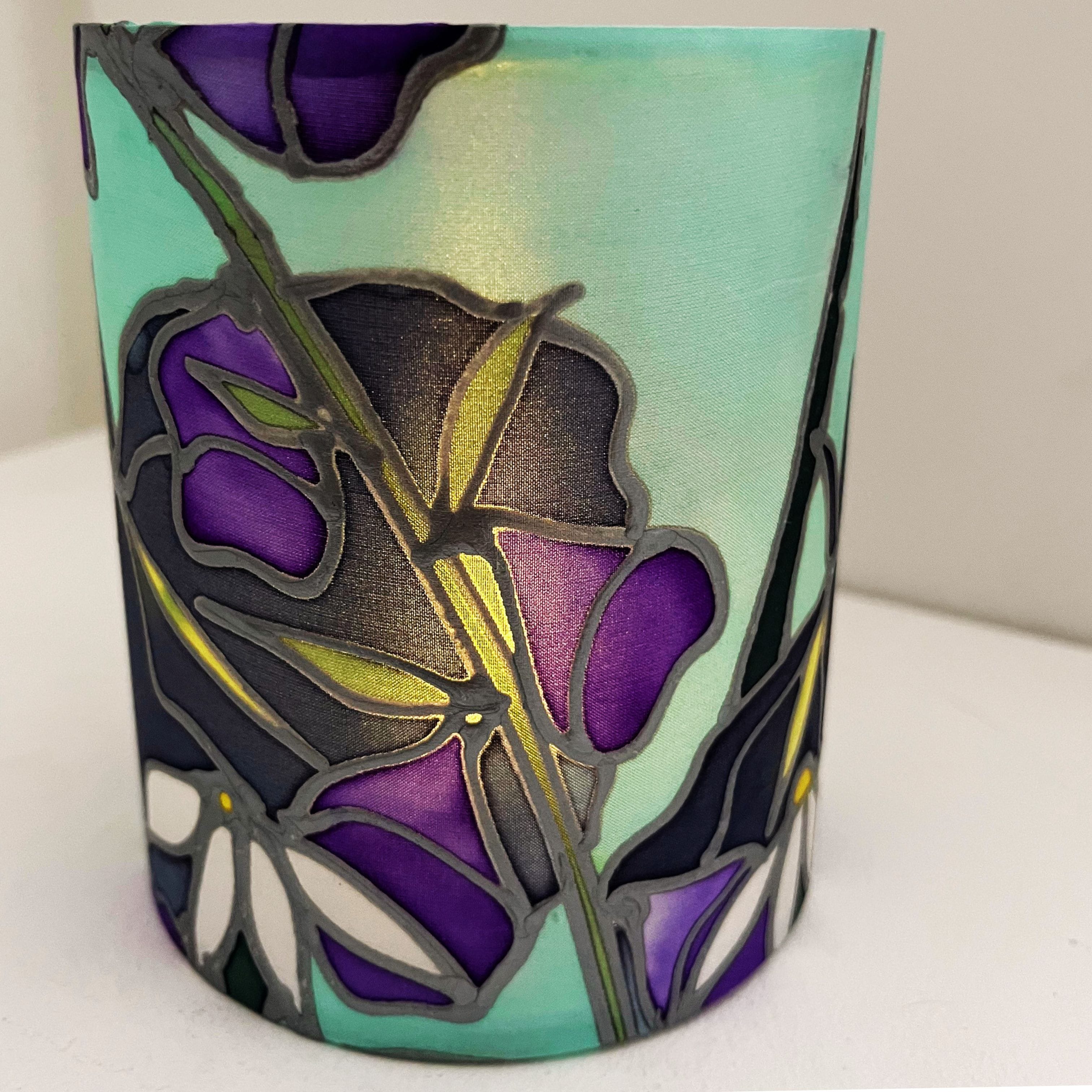 Koko Designs Dawn Hedgerow Blue | Silk Tealight Holder