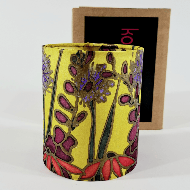 Koko Designs Yellow Garden | Silk Tealight Holder