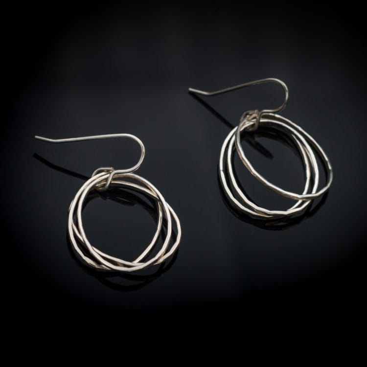 Lynsey De Burca Earrings Doorus | Sterling Silver Drop Earrings