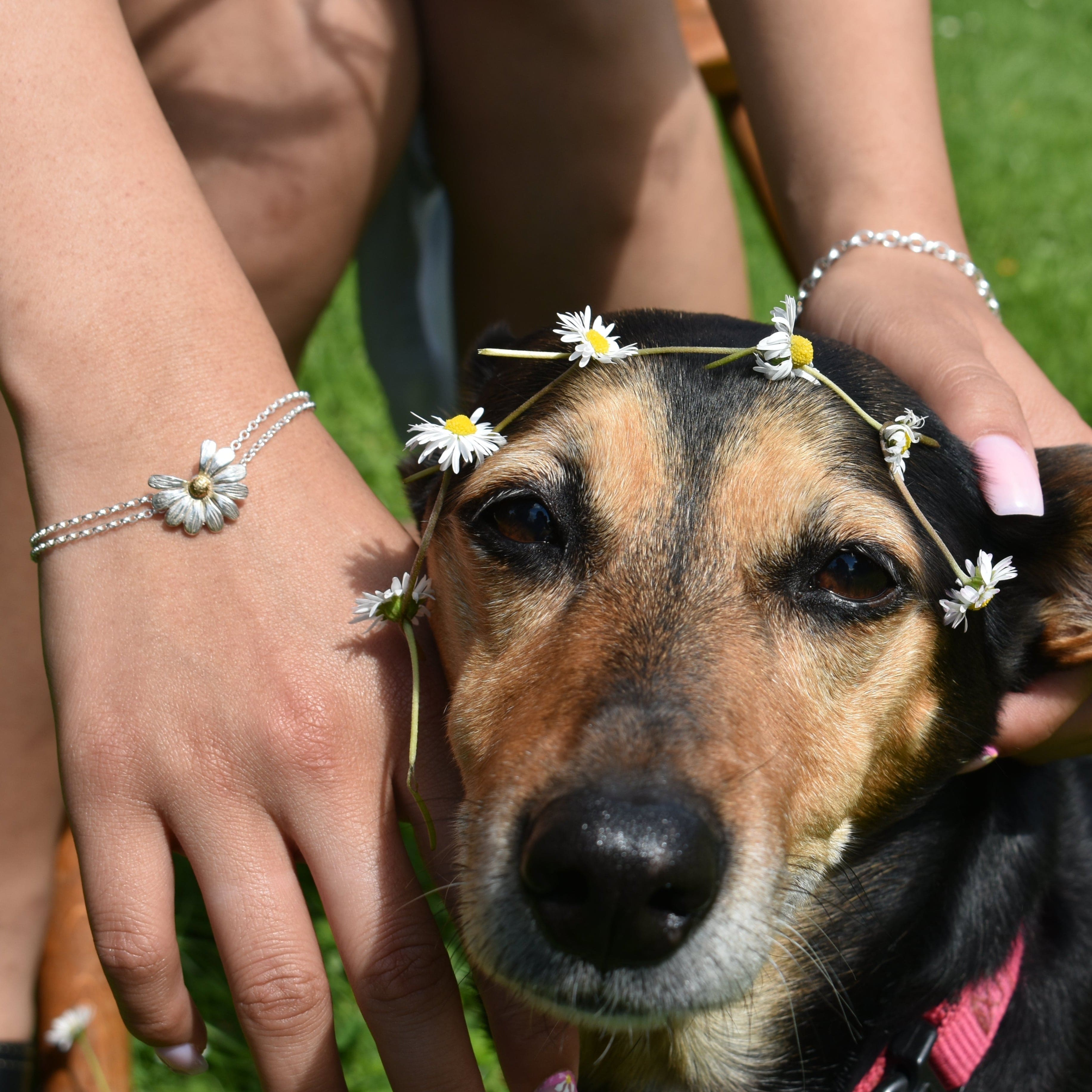 Martina Hamilton Bracelets/Bangles Daisy | Sterling Silver and 22ct Gold Plated Bracelet