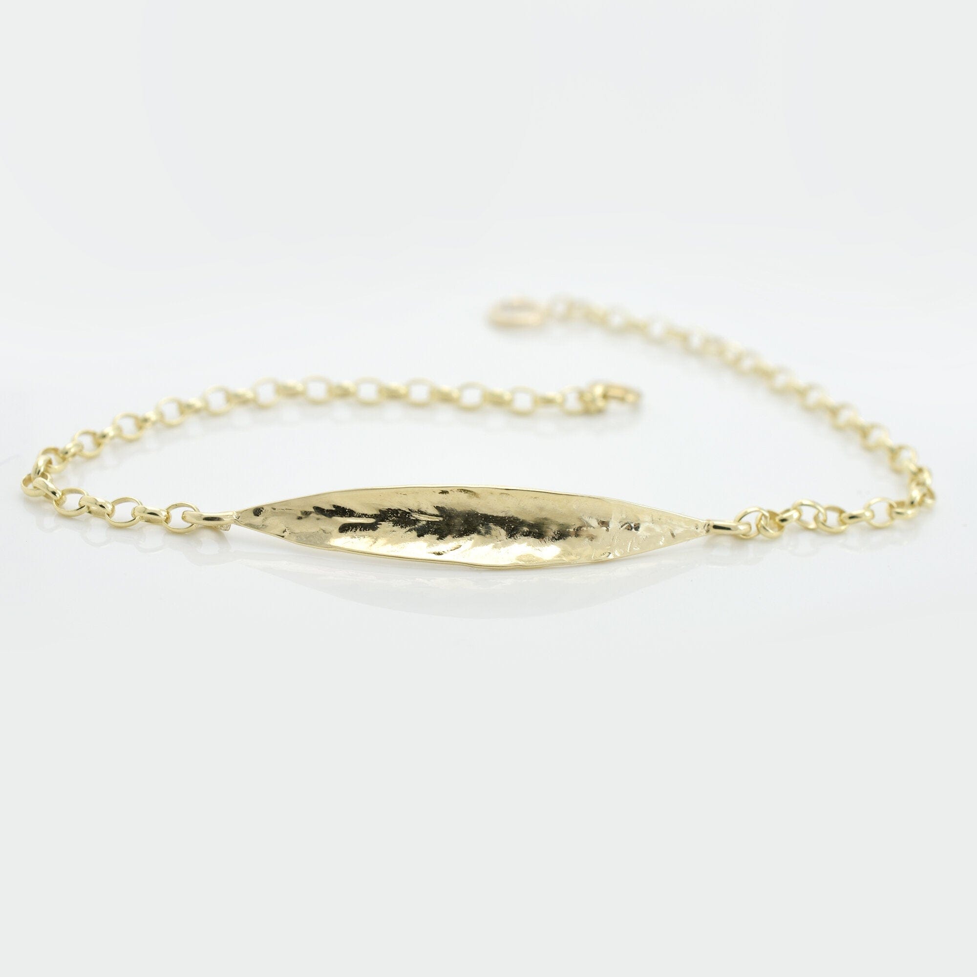 Martina Hamilton Leaf | 9ct Solid Gold Bracelet