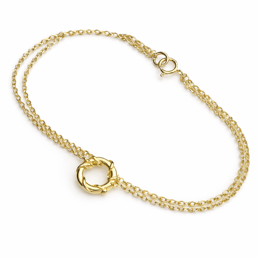 Martina Hamilton Bracelets/Bangles Nebula | 9ct Solid Gold Circle Bracelet Petite