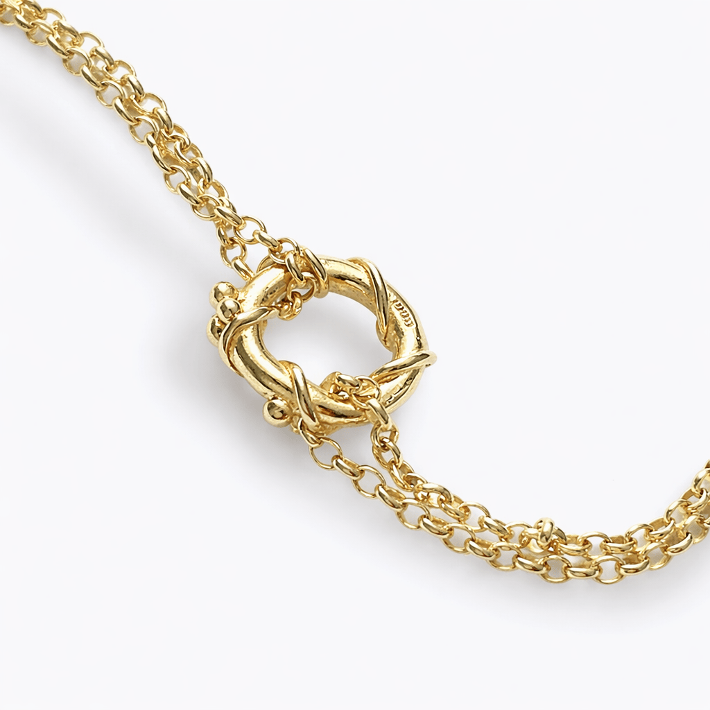 Martina Hamilton Bracelets/Bangles Nebula | 9ct Solid Gold Circle Bracelet Petite