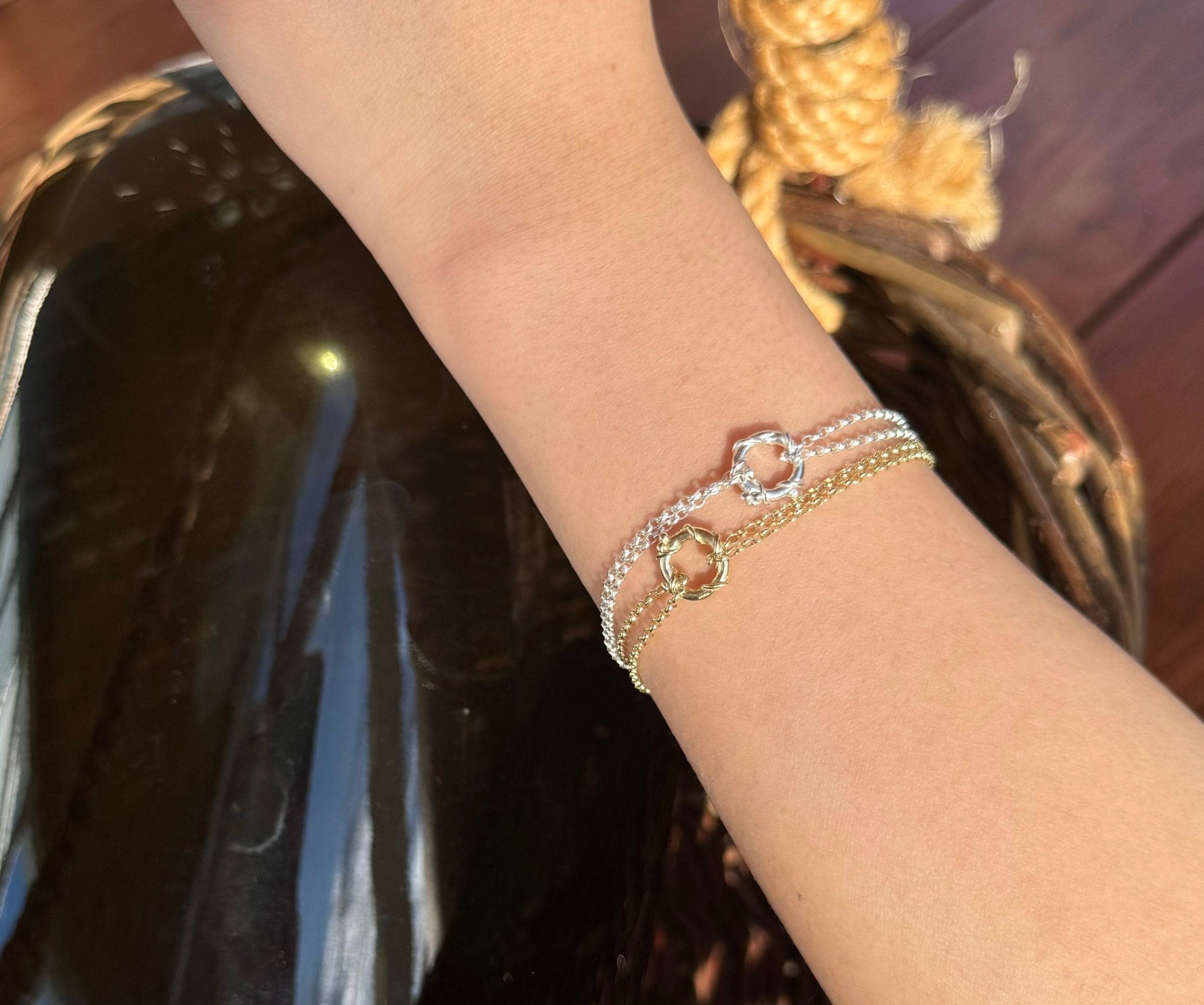 Martina Hamilton Nebula | Sterling Silver Circle Bracelet Petite