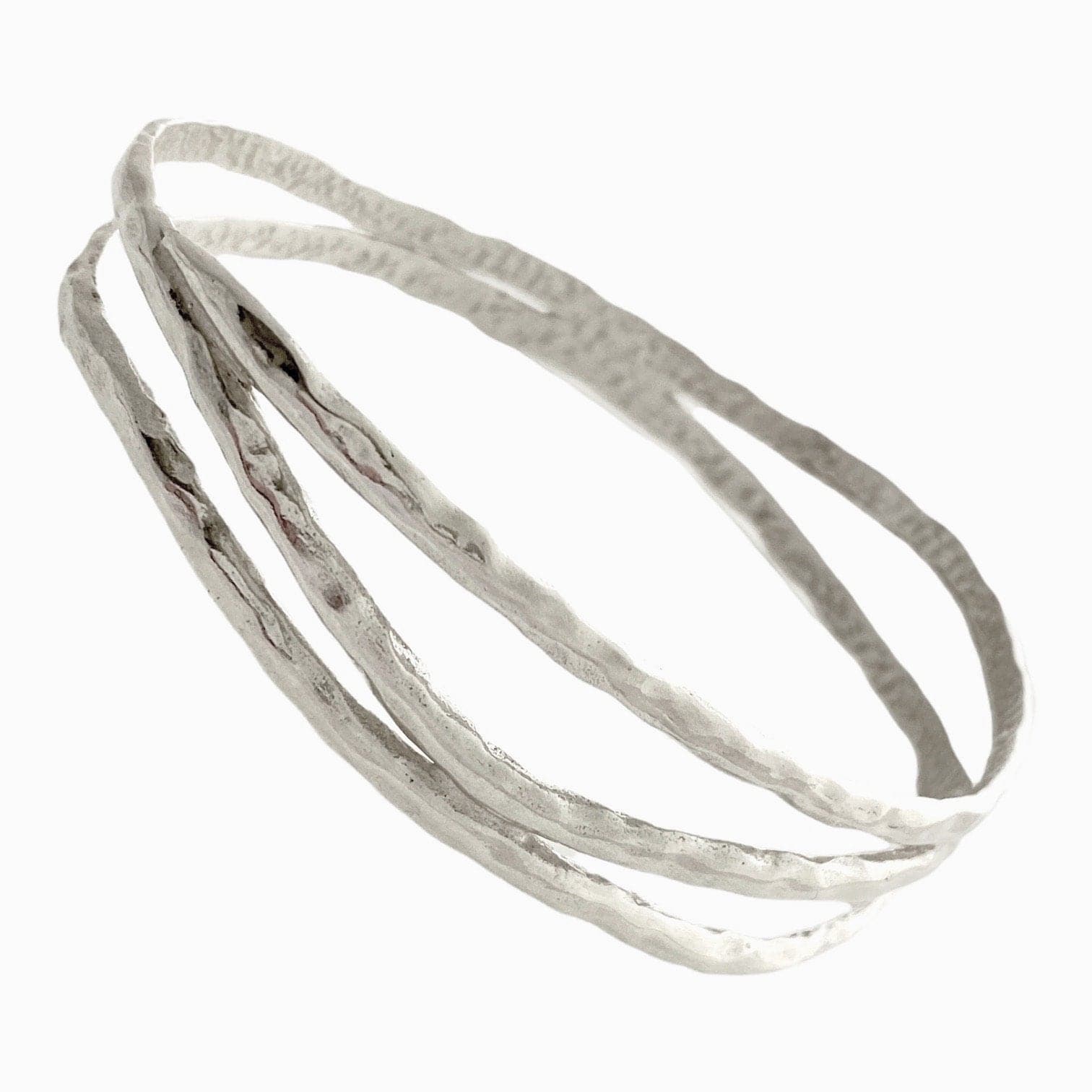 Martina Hamilton Bracelets/Bangles Reflections | Sterling Silver Three Strand Bangle
