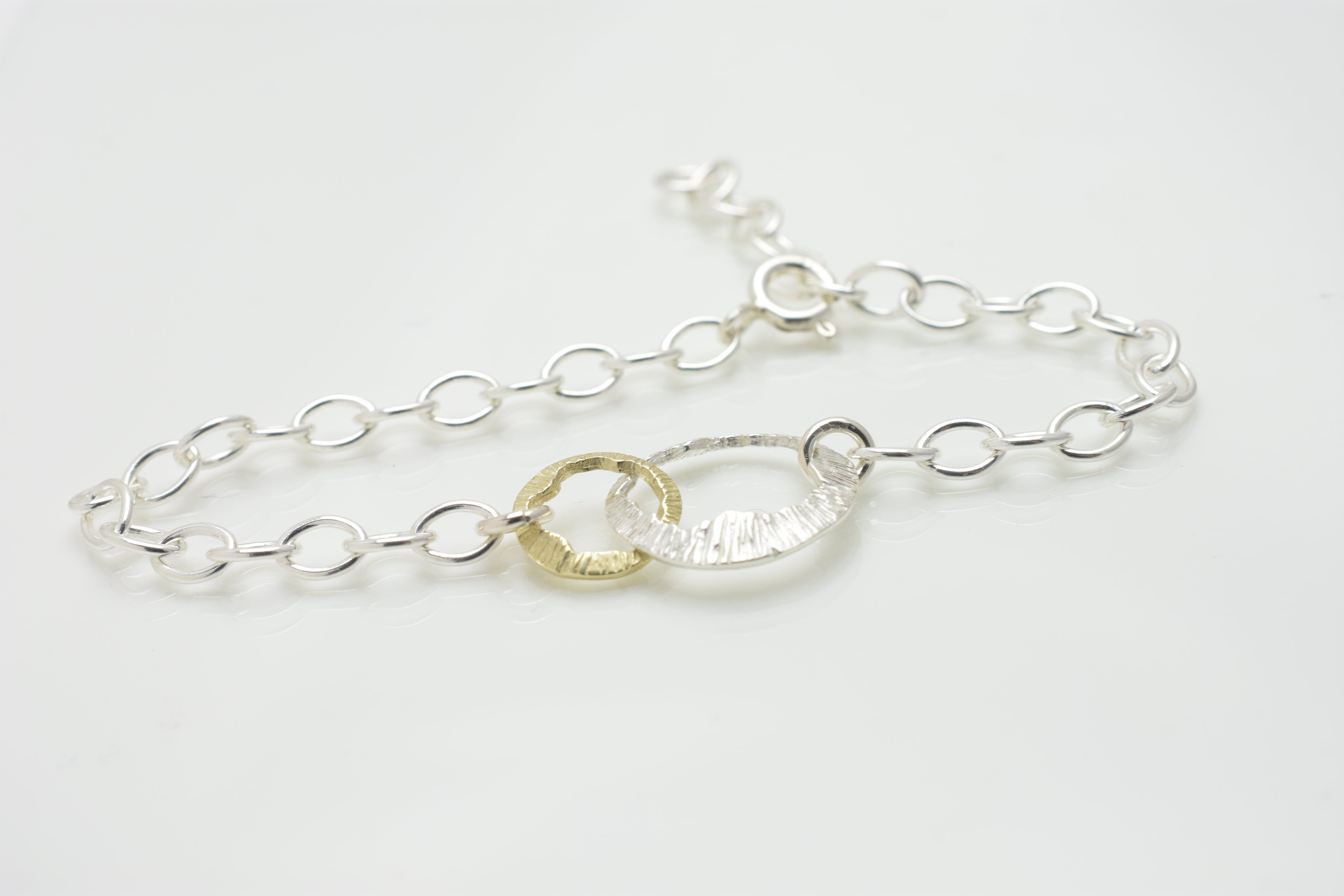Martina Hamilton Bracelets/Bangles Shell | Sterling Silver and Solid Gold Bracelet