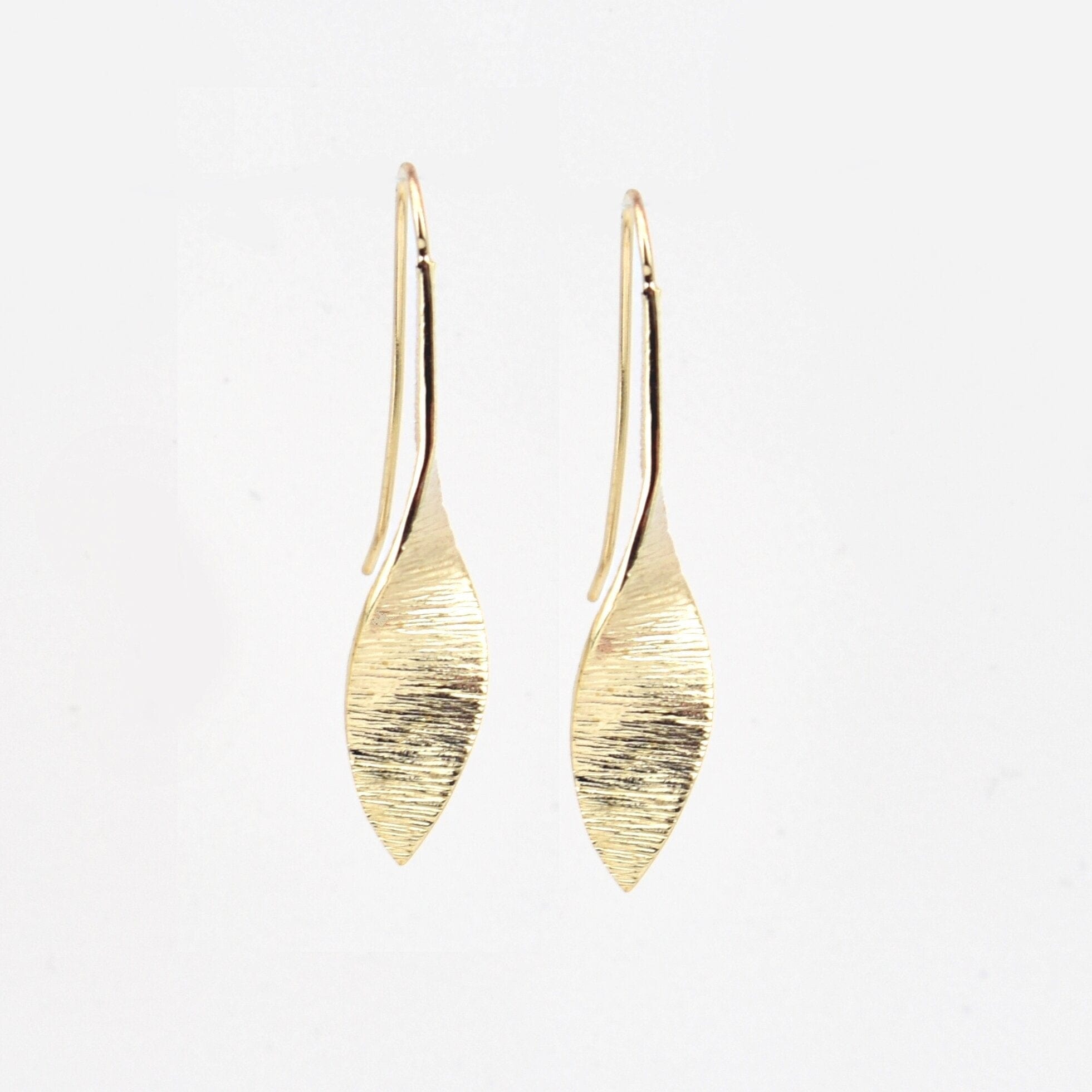 Martina Hamilton Earrings Bean Rí | 9ct Solid Gold Drop Earrings Large