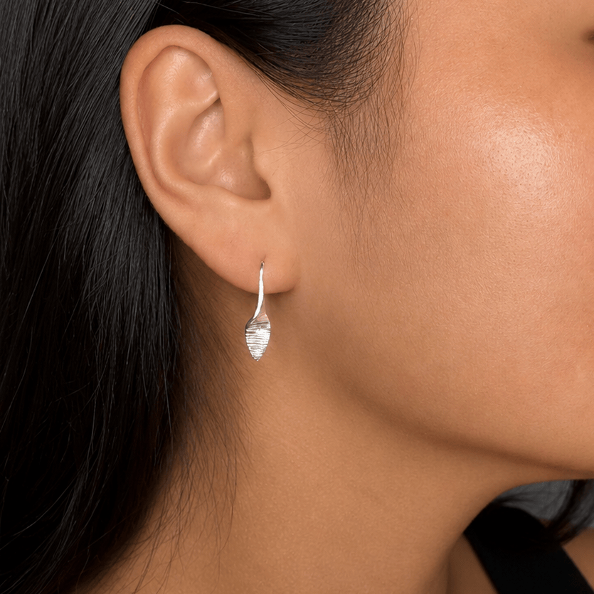 Martina Hamilton Earrings Bean Rí | Sterling Silver Drop Earrings Small