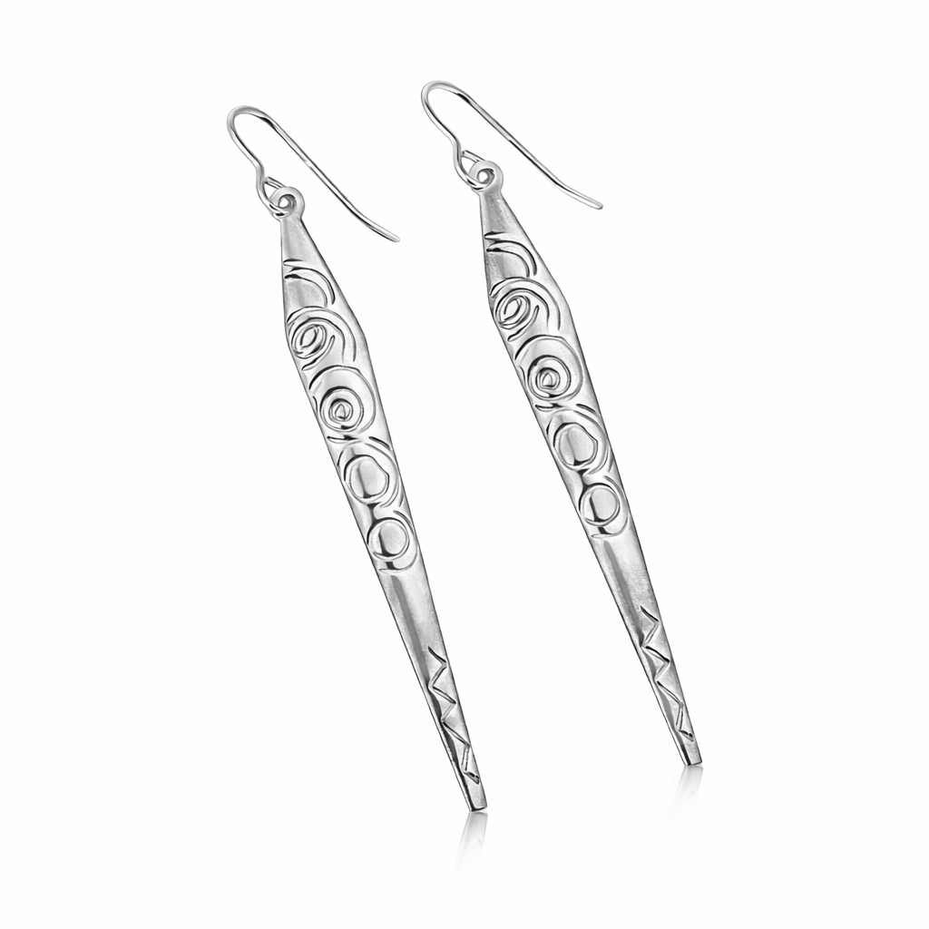 Martina Hamilton Earrings Carrowmore | Sterling Silver Drop Earrings Large