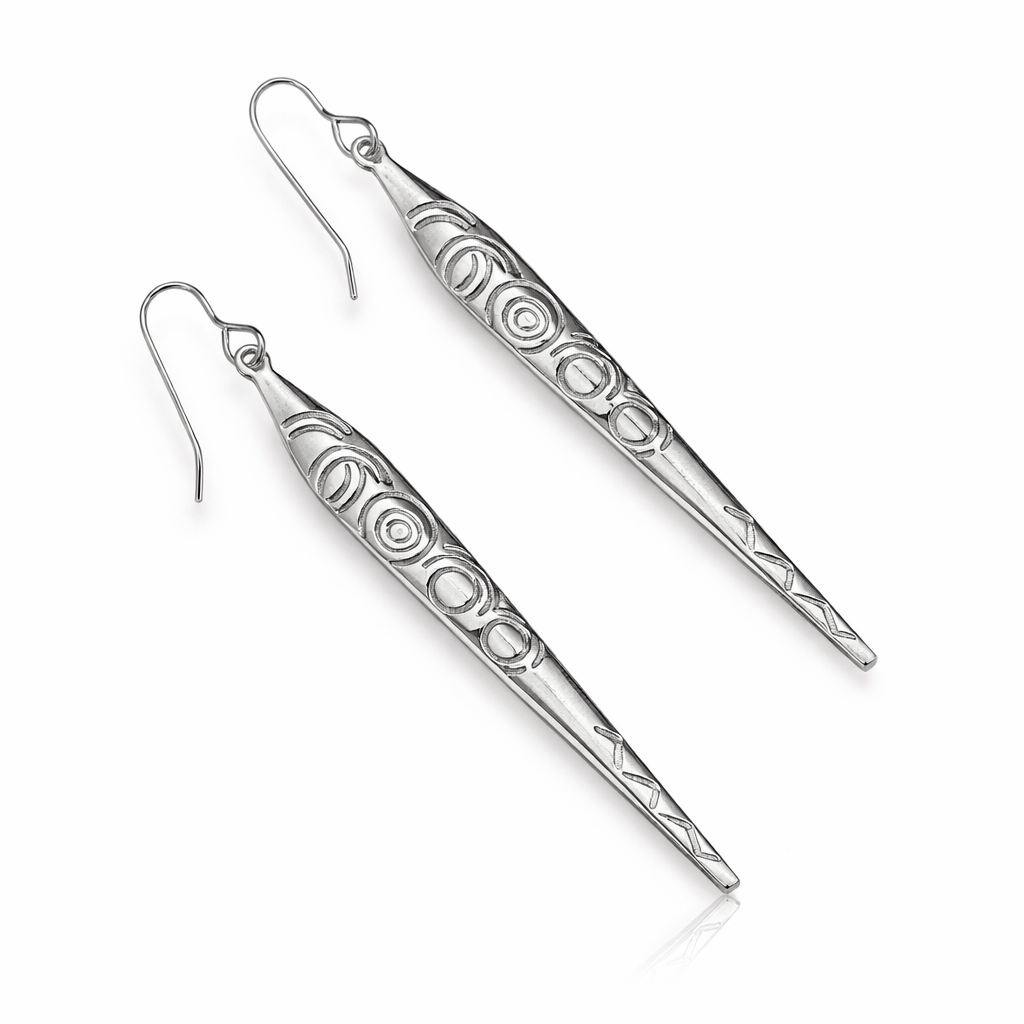 Martina Hamilton Earrings Carrowmore | Sterling Silver Drop Earrings Large