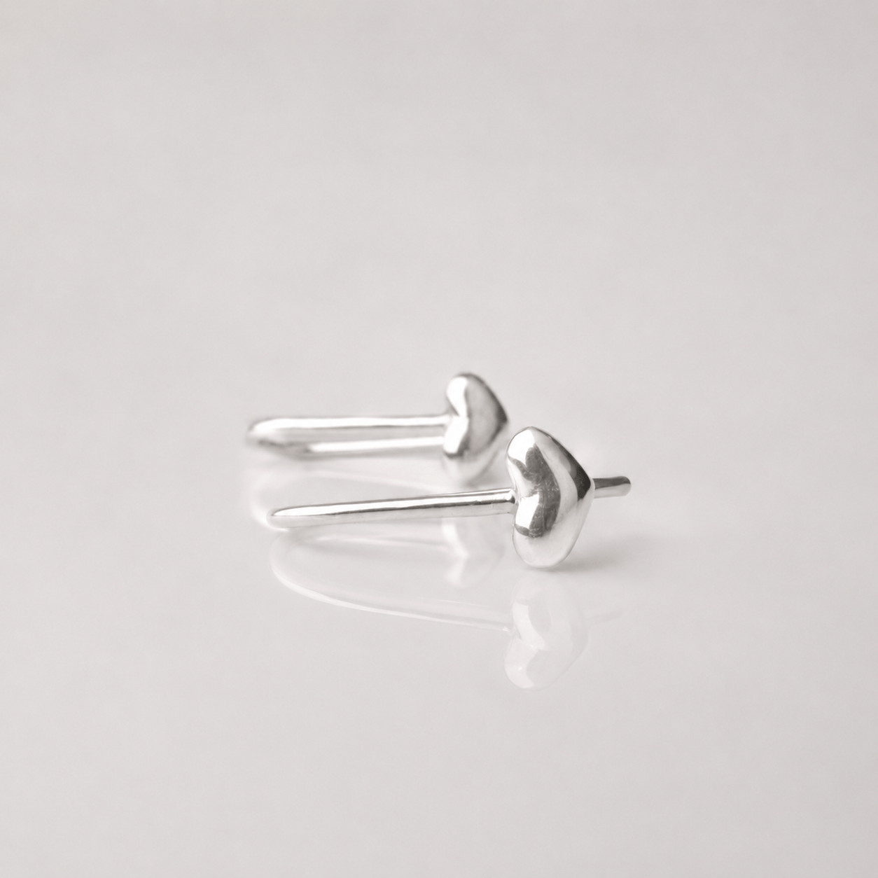 Martina Hamilton Earrings Ériu | Heart Silver Drop Earring Short