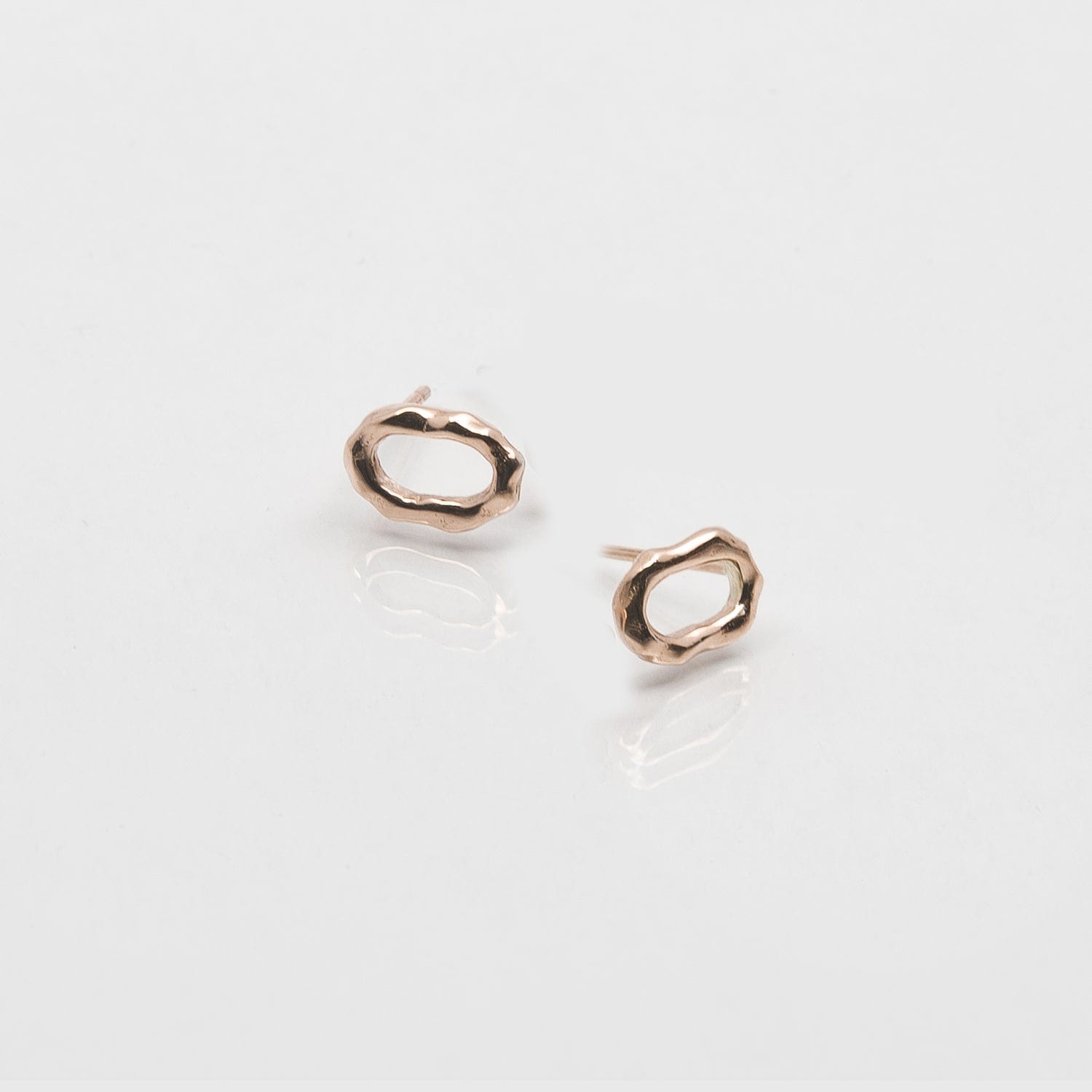 Martina Hamilton Earrings Island Link | 10ct Solid Rose Gold Stud Earrings
