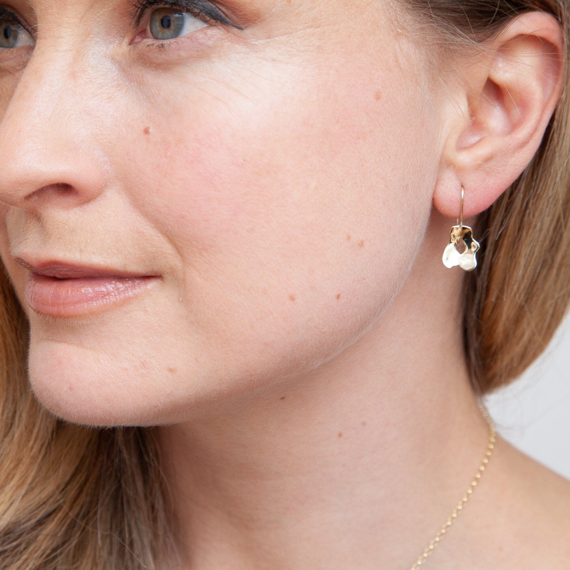 Martina Hamilton Earrings Reflections | 9ct Solid Gold Drop Earrings Small