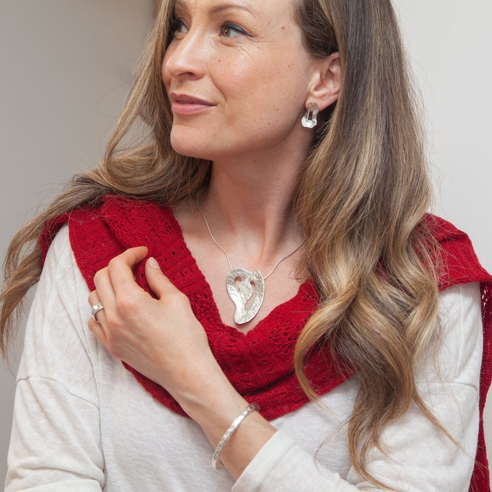 Martina Hamilton Reflections | Sterling Silver Stud Earrings Medium