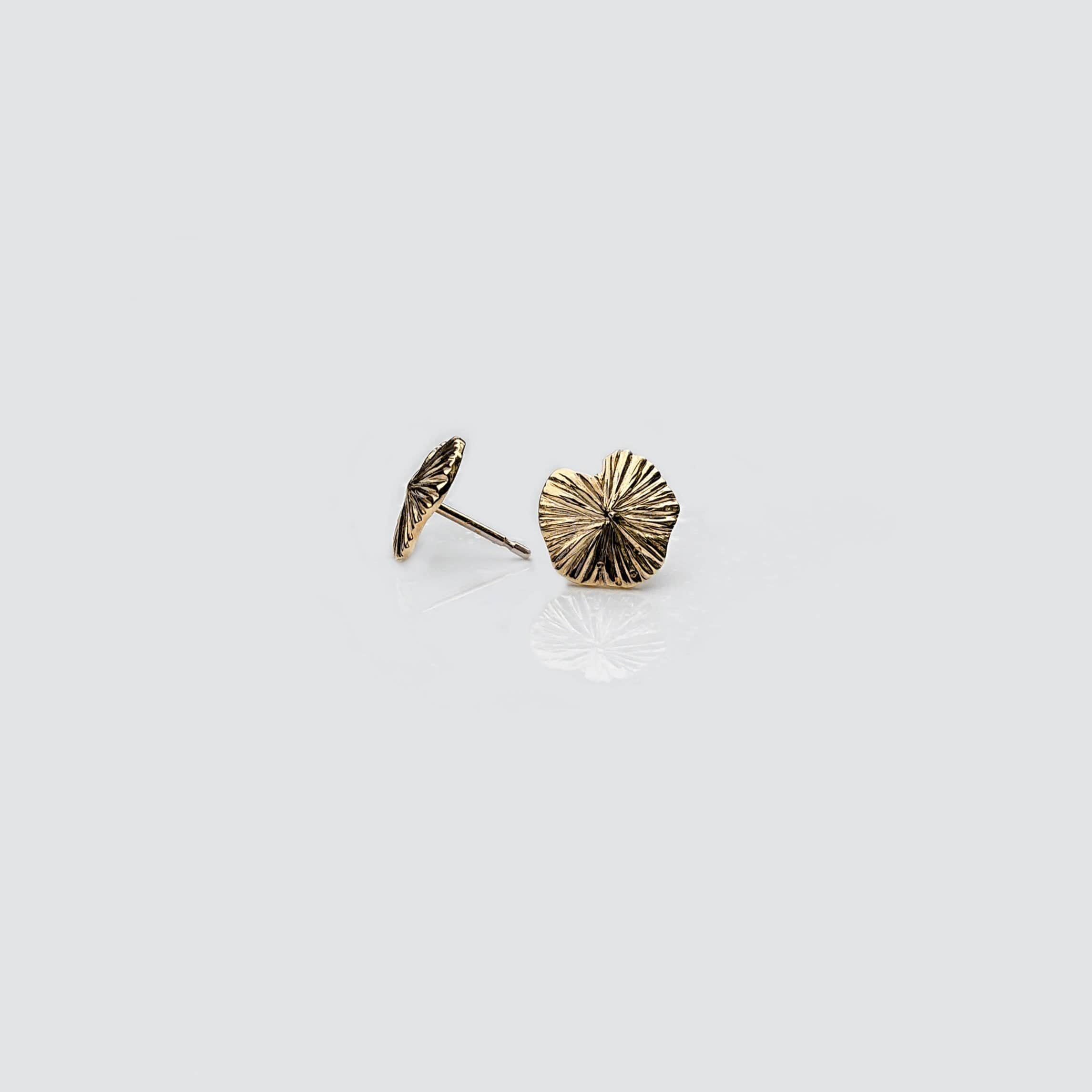 Martina Hamilton Earrings Seashore | 9ct Yellow Gold Stud Earrings Small