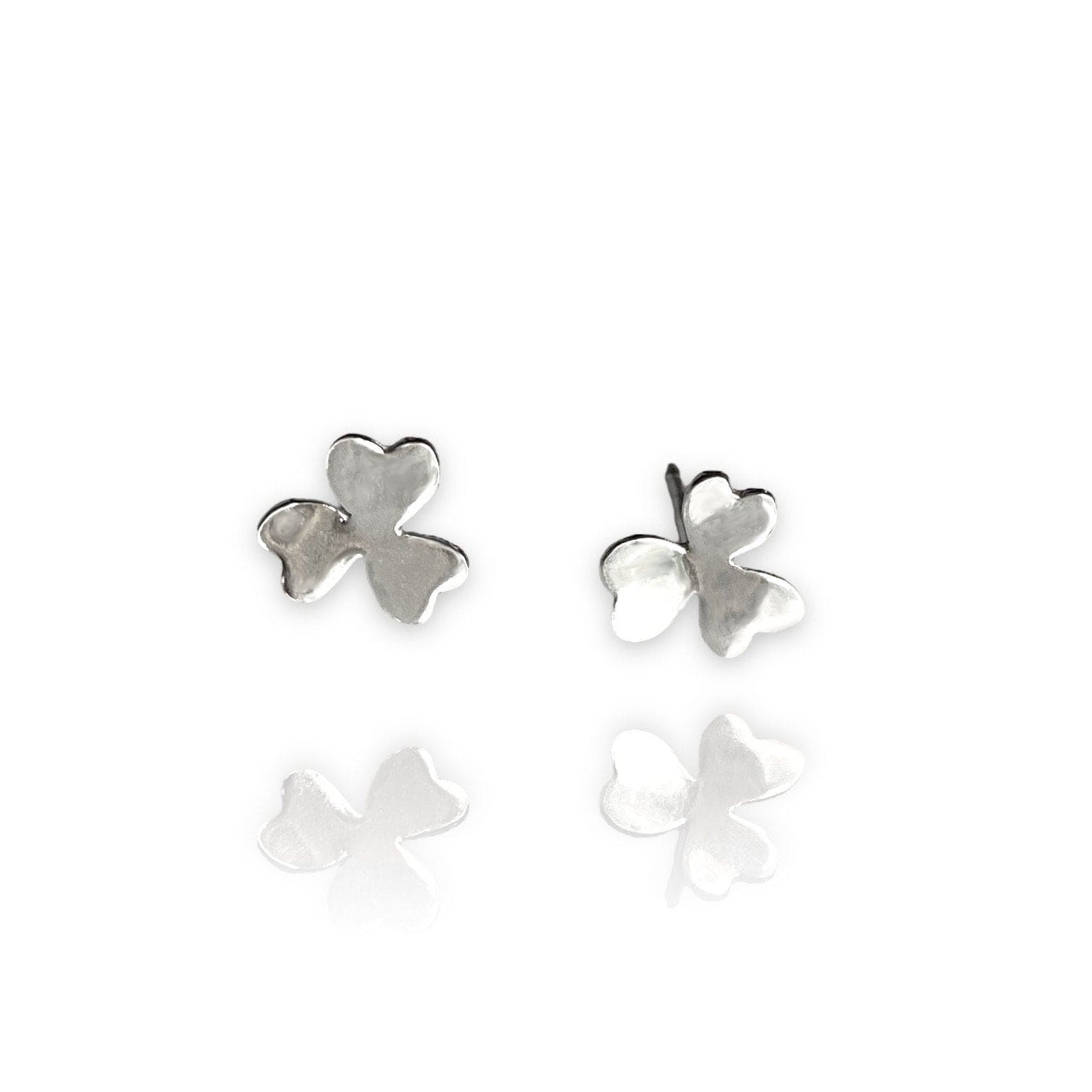 Martina Hamilton Earrings Shamrock | Sterling Silver Stud Earrings