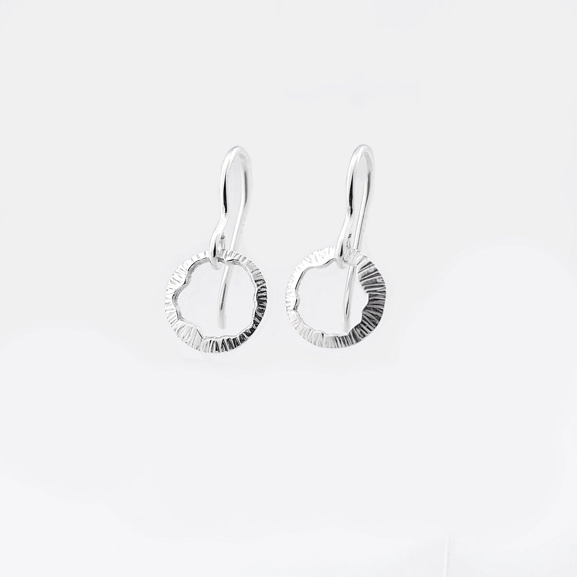 Martina Hamilton Earrings Shell | Sterling Silver Drop Earrings Petite