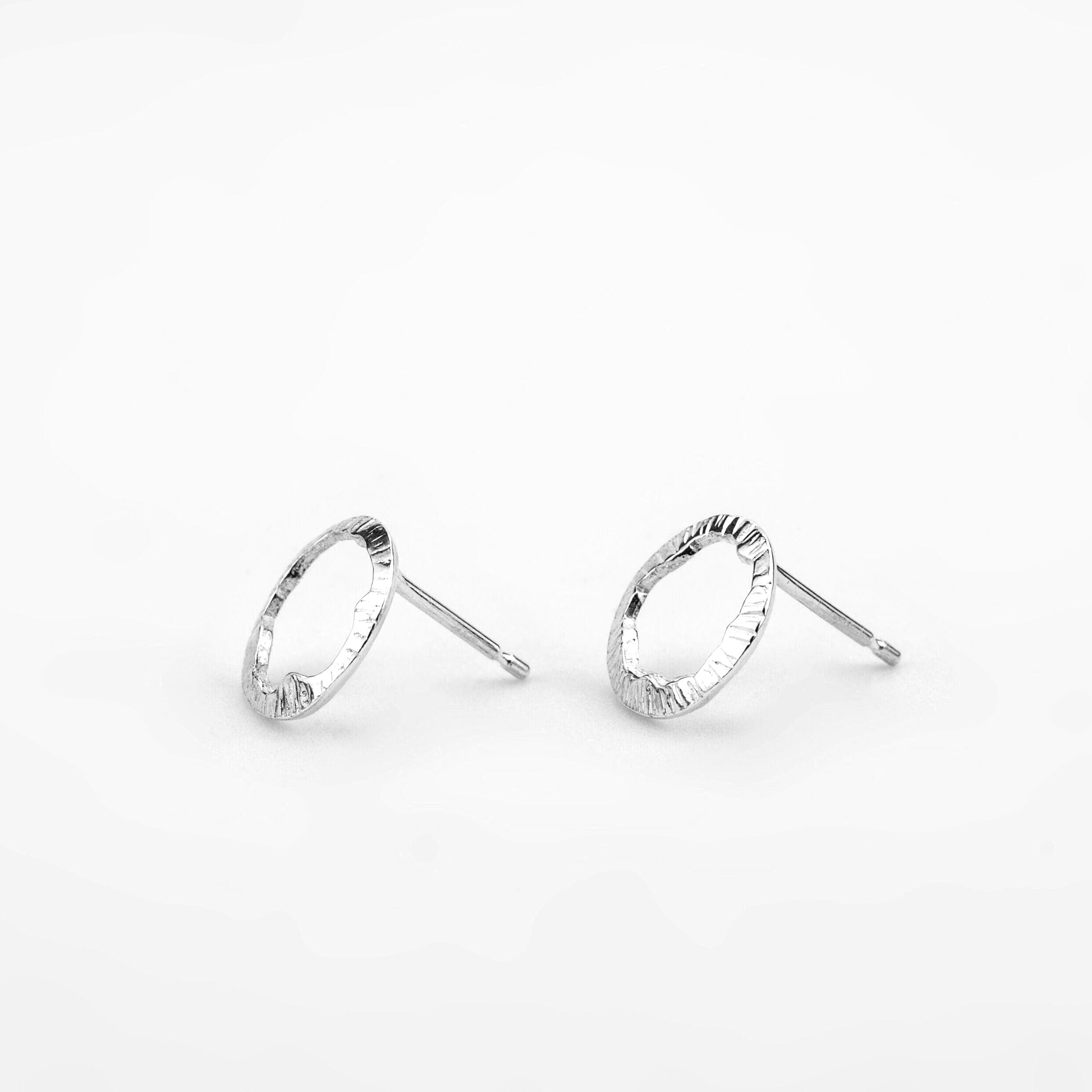 Martina Hamilton Earrings Shell | Sterling Silver Stud Earrings Petite
