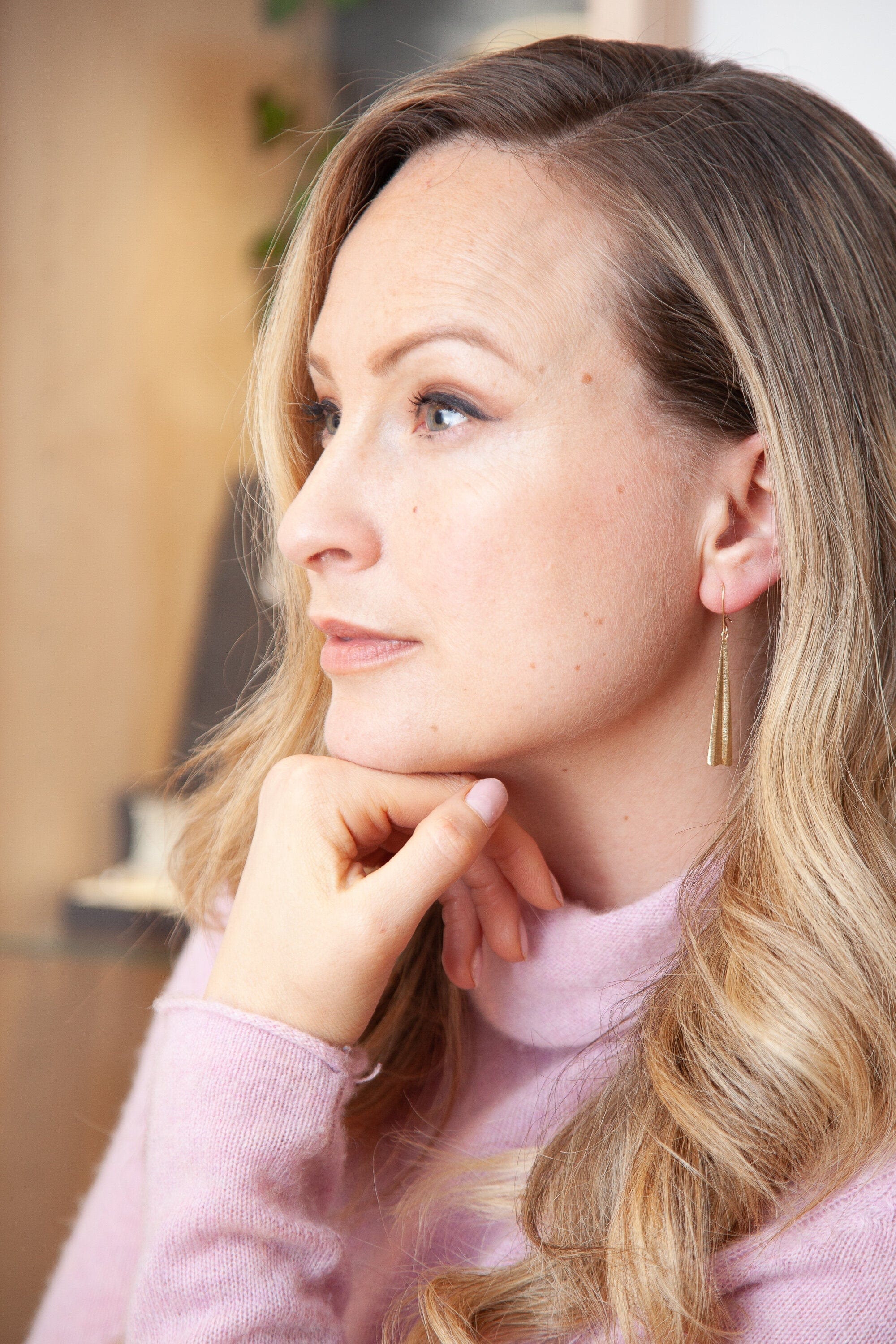 Martina Hamilton Shore | 9ct Solid Gold Drop Earrings Large