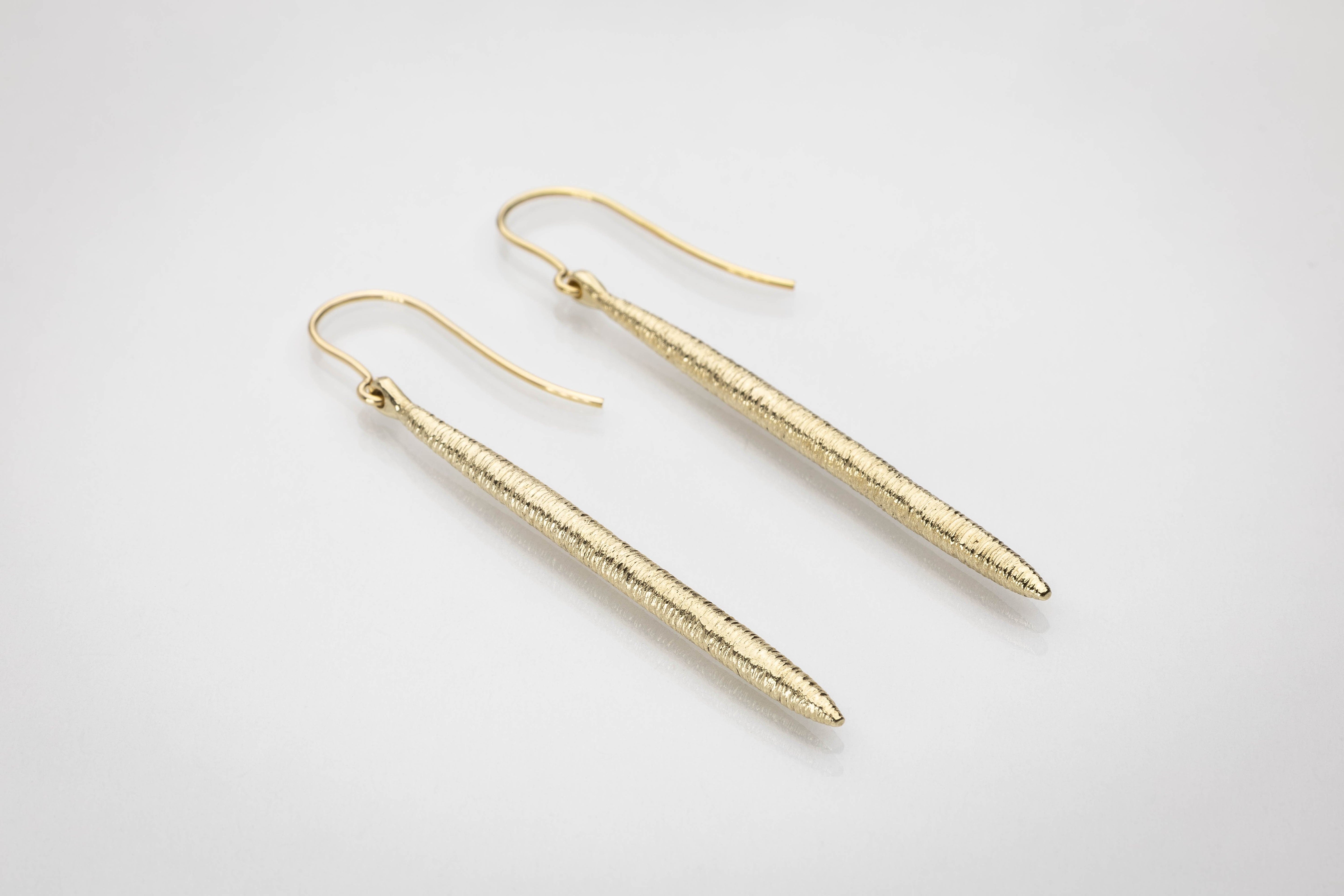 Martina Hamilton Earrings Síoda | 9ct Solid Gold Drop Earrings Large