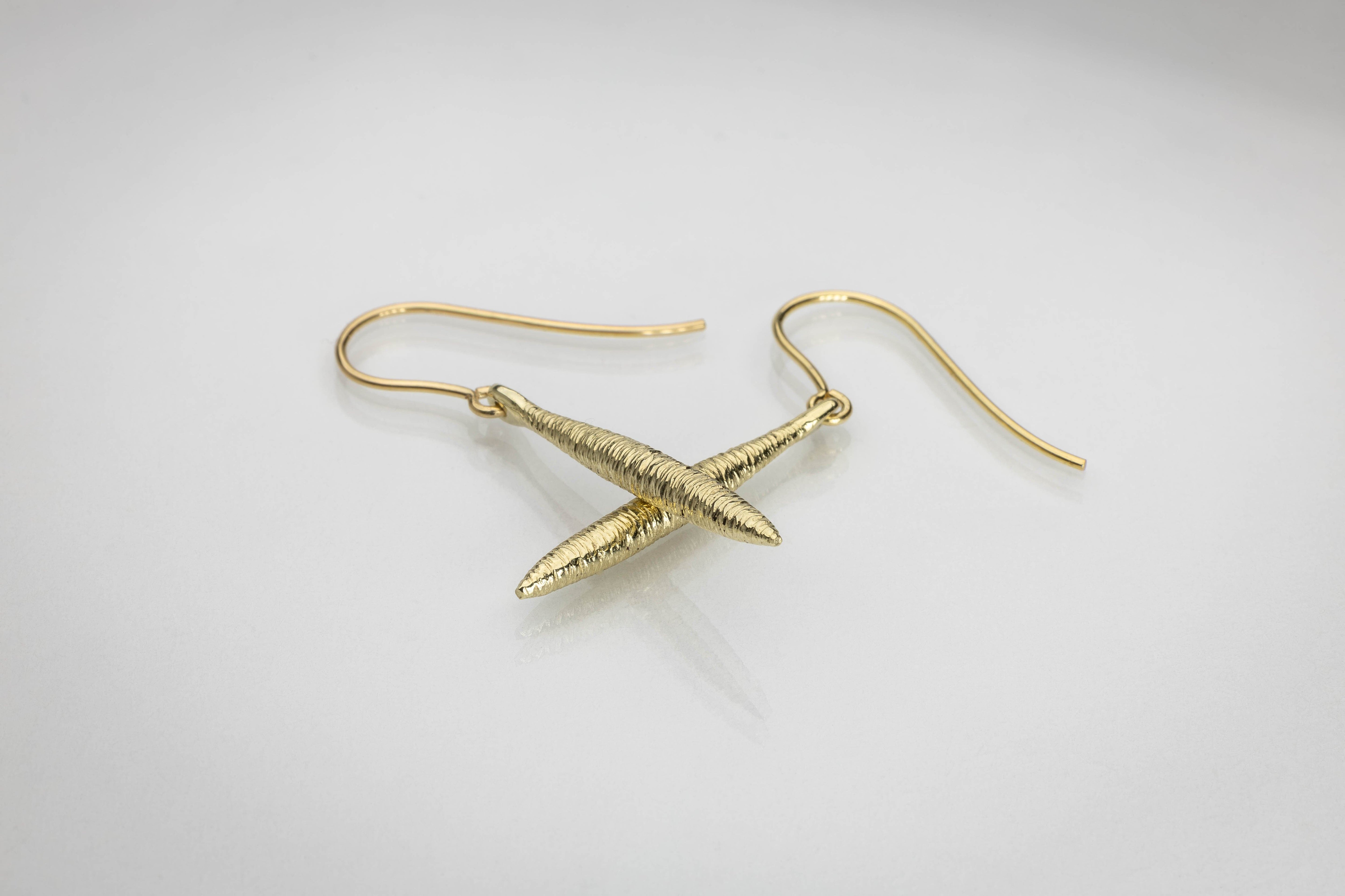 Martina Hamilton Earrings Síoda | 9ct Solid Gold Drop Earrings Small
