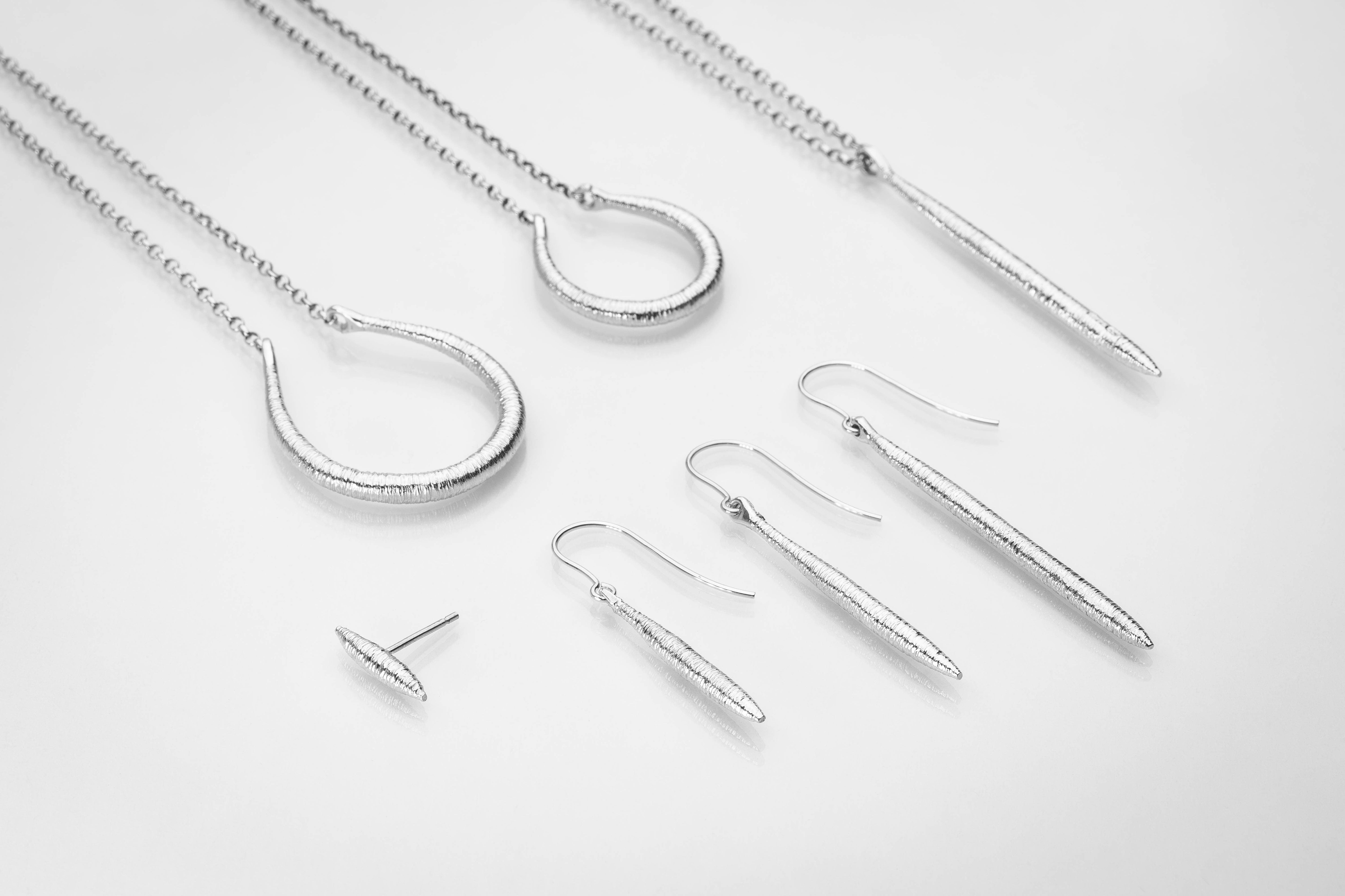 Martina Hamilton Earrings Síoda | Sterling Silver Drop Earrings Large