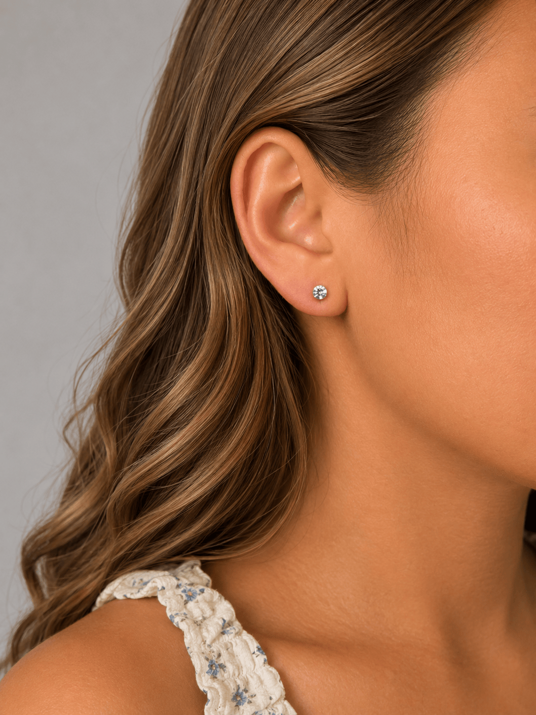 Martina Hamilton Earrings Snowdrop | Sterling Silver Stud Earrings Petite