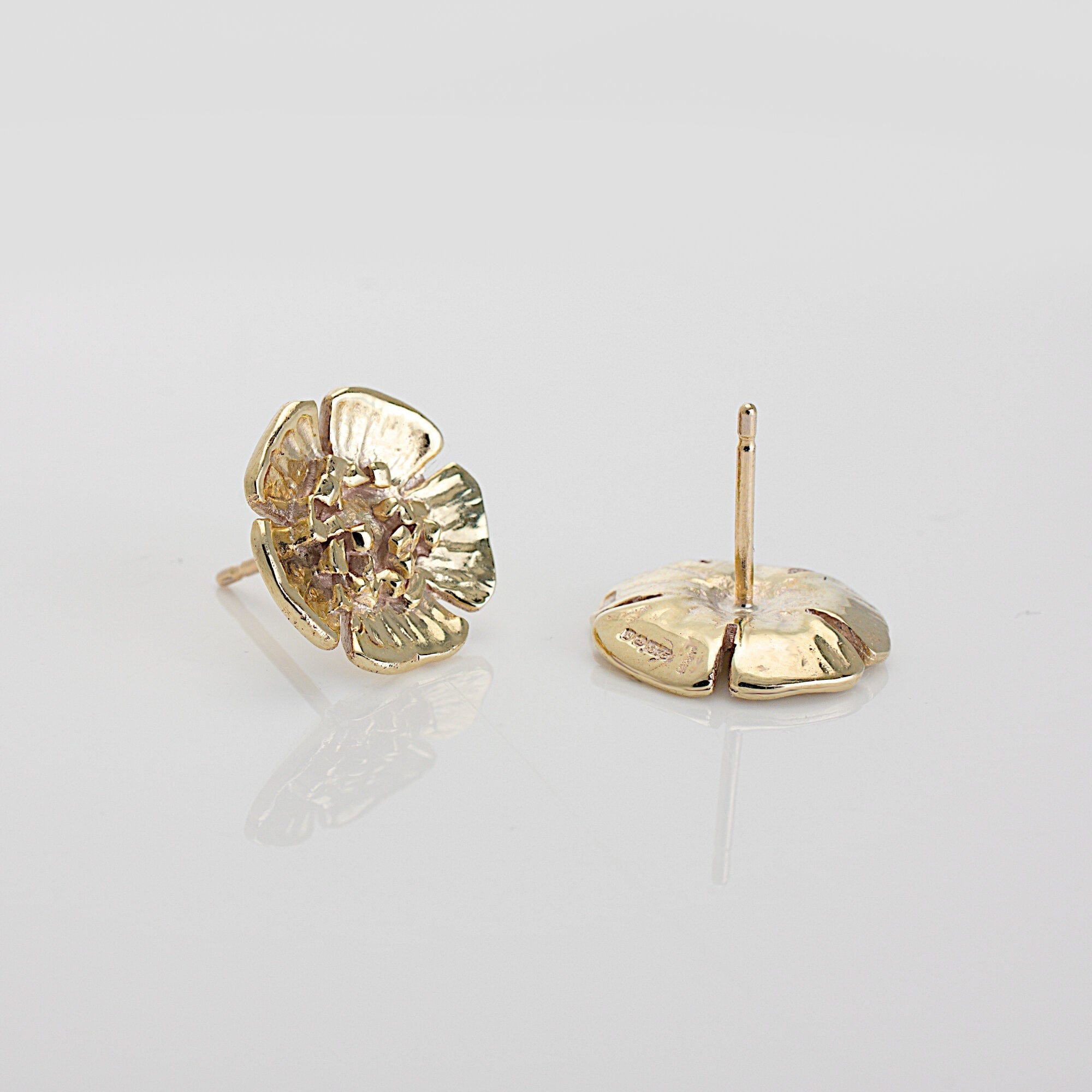 Martina Hamilton Earrings Wild Irish Rose | 9ct Solid Gold Stud Earrings Medium