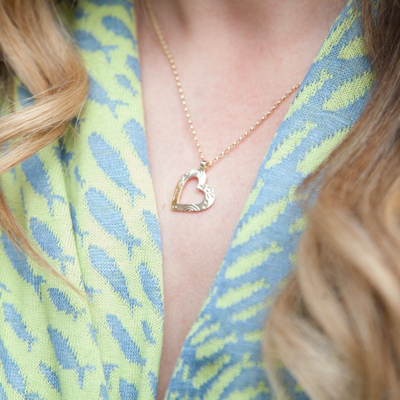 Martina Hamilton Pendants/Necklaces Heaven | 9ct Solid Gold Heart Pendant Medium