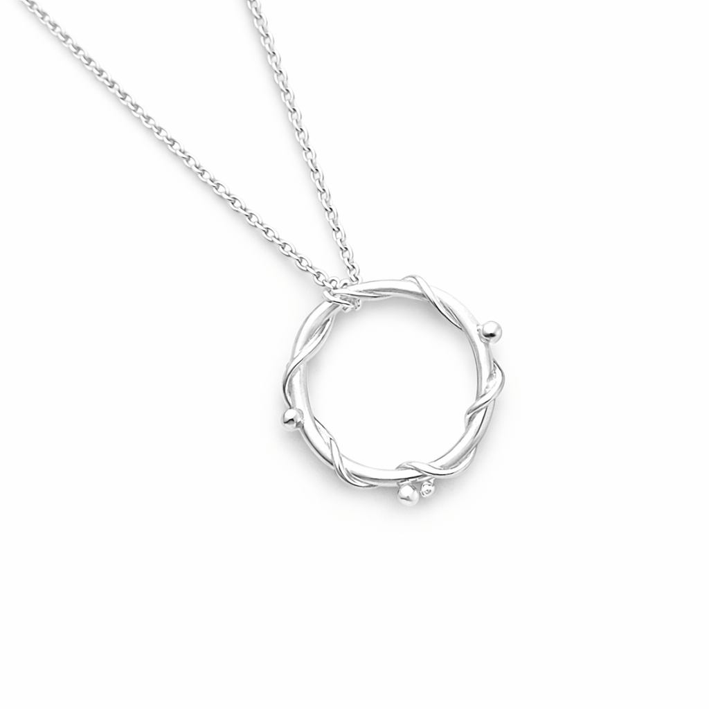 Martina Hamilton Pendants/Necklaces Nebula | Sterling Silver Circle Pendant Large