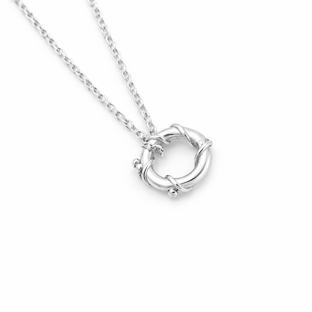 Martina Hamilton Pendants/Necklaces Nebula | Sterling Silver Circle Pendant Petite