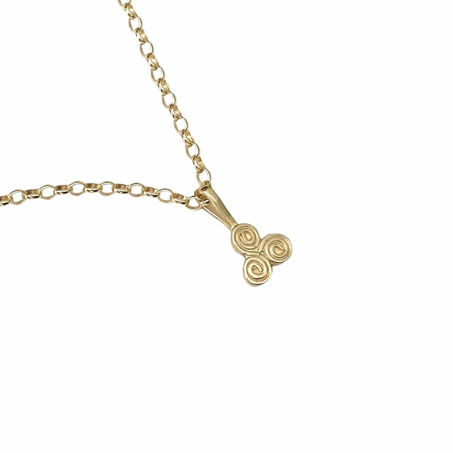 Martina Hamilton Pendants/Necklaces Newgrange | 9ct Solid Gold Pendant Petite