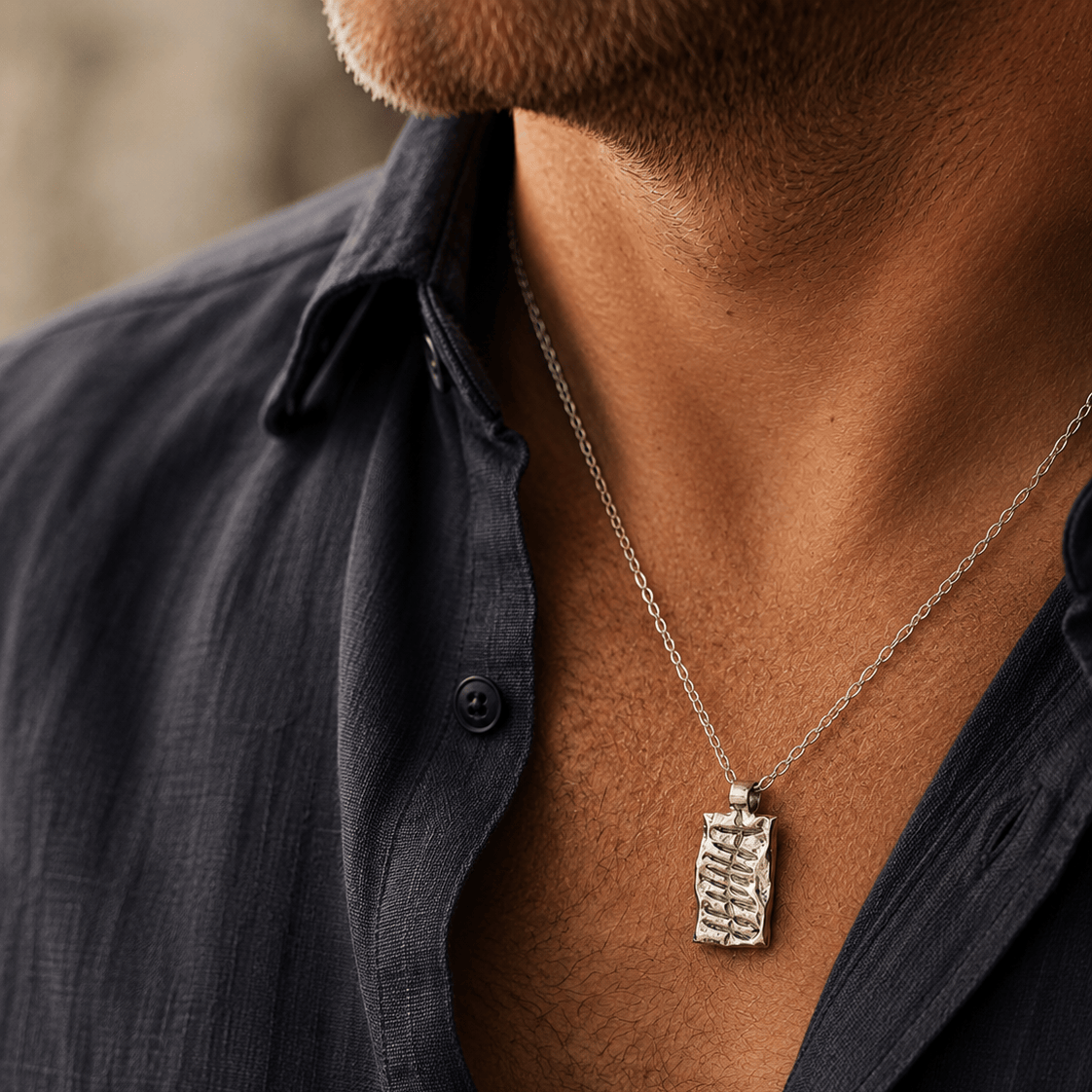 Martina Hamilton Pendants/Necklaces Ogham | Sterling Silver Grá Love Pendant