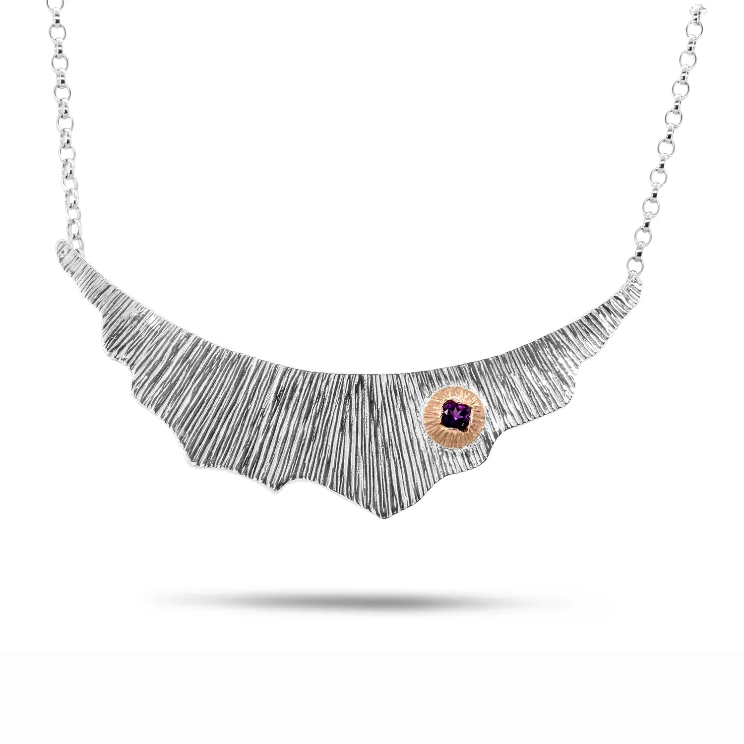 Martina Hamilton Pendants/Necklaces Seashore | Sterling Silver and 10ct Rose Gold with Semi Precious Gemstone Necklace