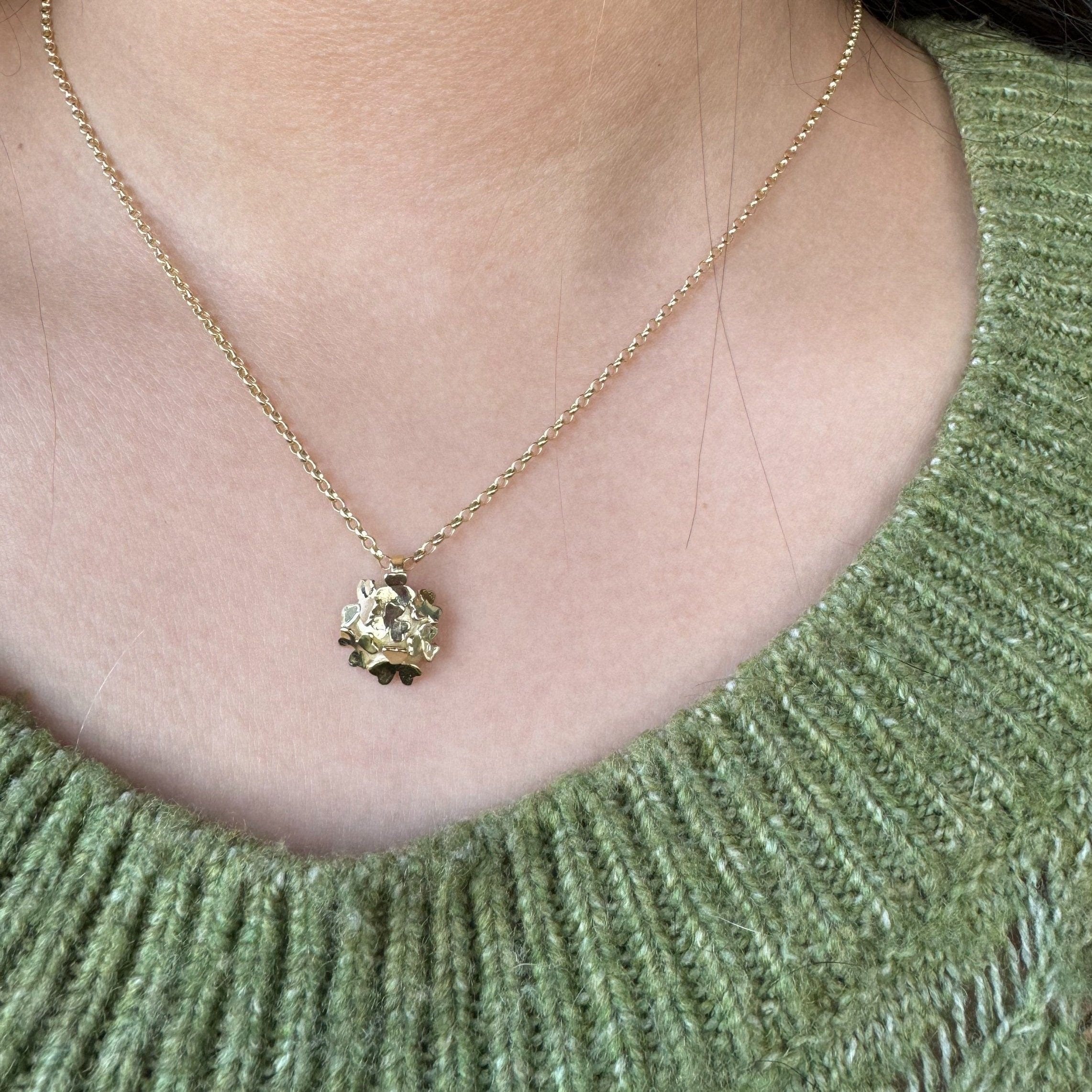Martina Hamilton Pendants/Necklaces Shamrock | 9ct Solid Gold Cluster Pendant