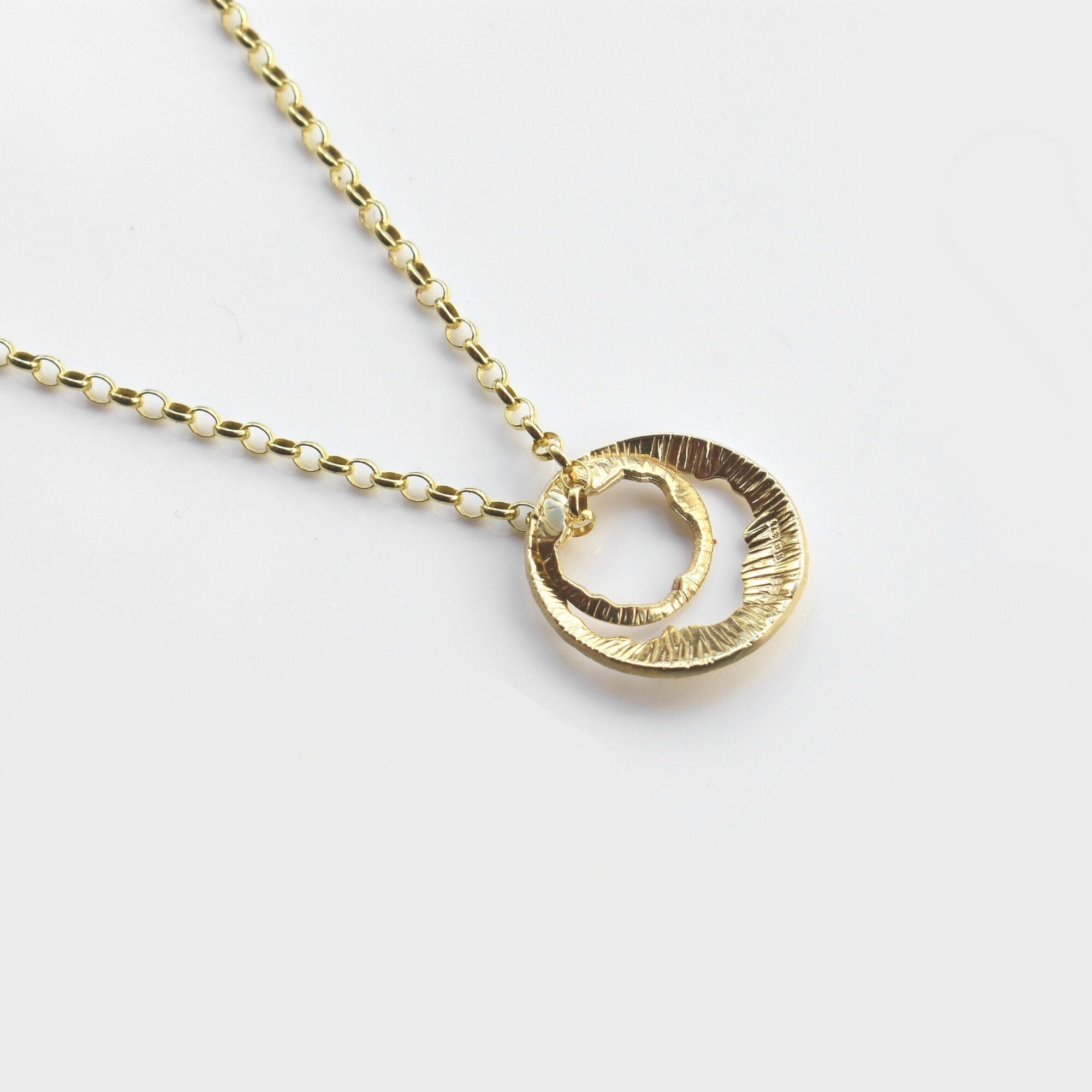 Martina Hamilton Pendants/Necklaces Shell | 9ct Solid Gold Double Pendant Small