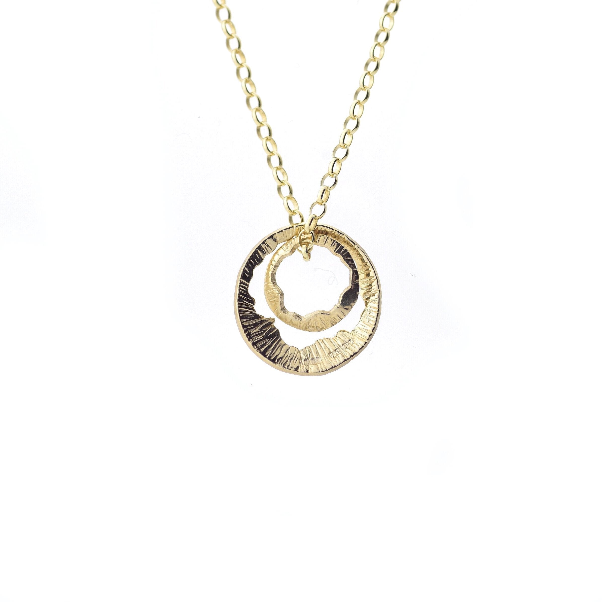 Martina Hamilton Pendants/Necklaces Shell | 9ct Solid Gold Double Pendant Small