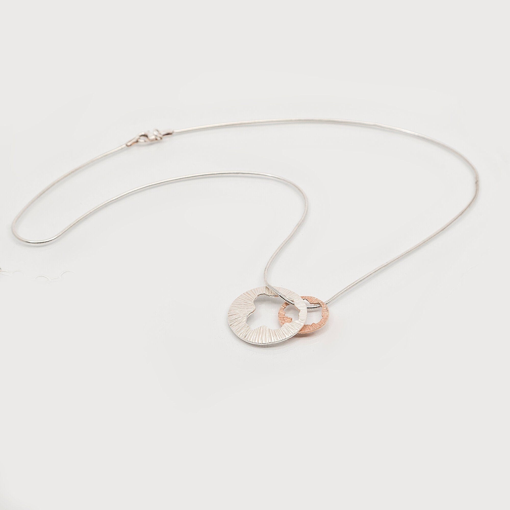 Martina Hamilton Pendants/Necklaces Shell | Sterling Silver and 10ct Solid Rose Gold Pendant Large