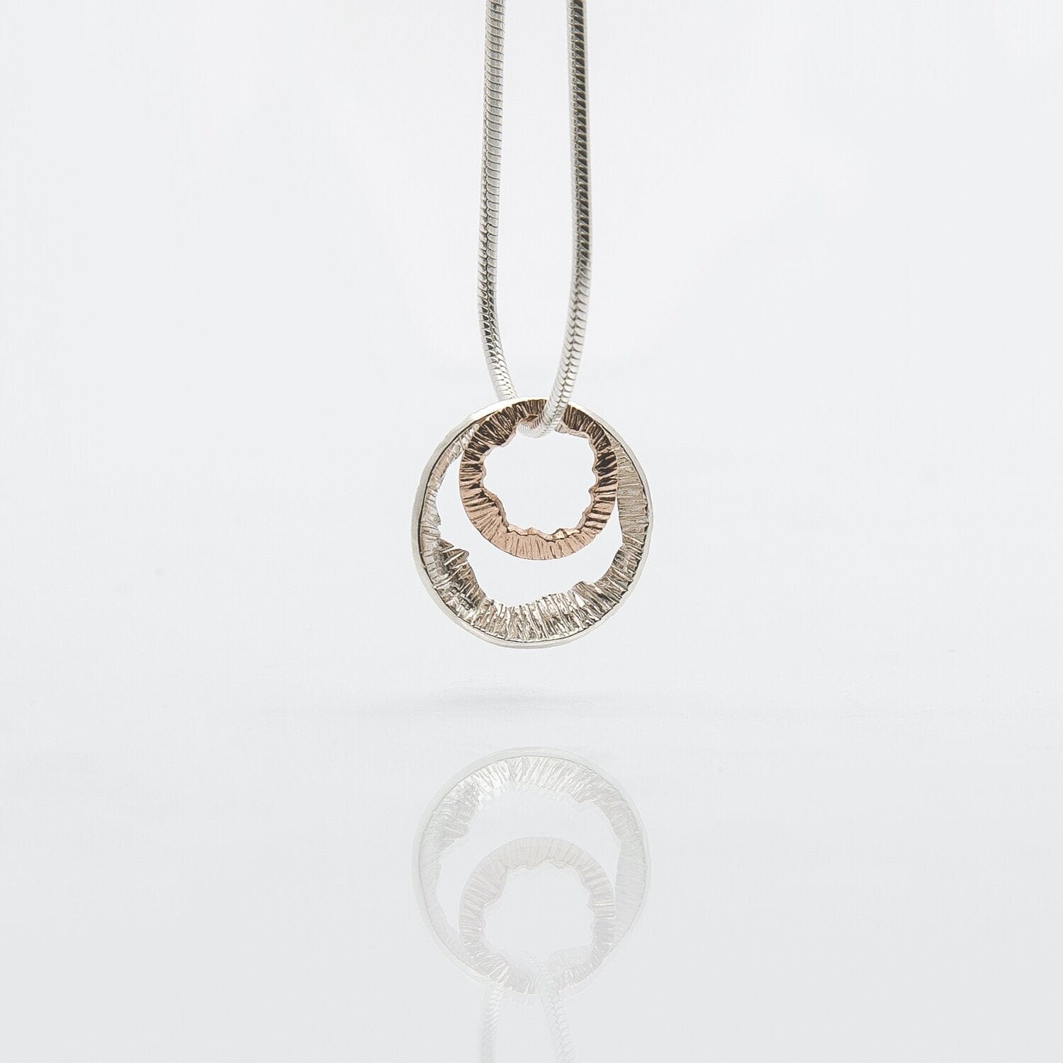 Martina Hamilton Pendants/Necklaces Shell | Sterling Silver and 10ct Solid Rose Gold Pendant Small