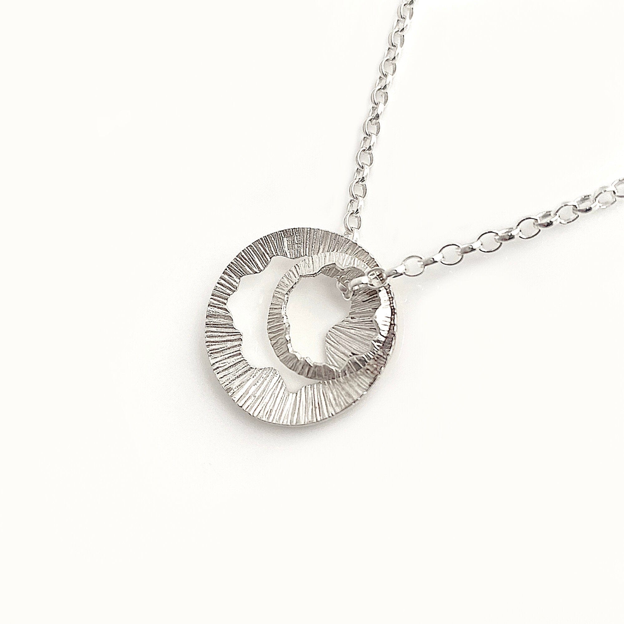 Martina Hamilton Shell | Sterling Silver Double Pendant Large