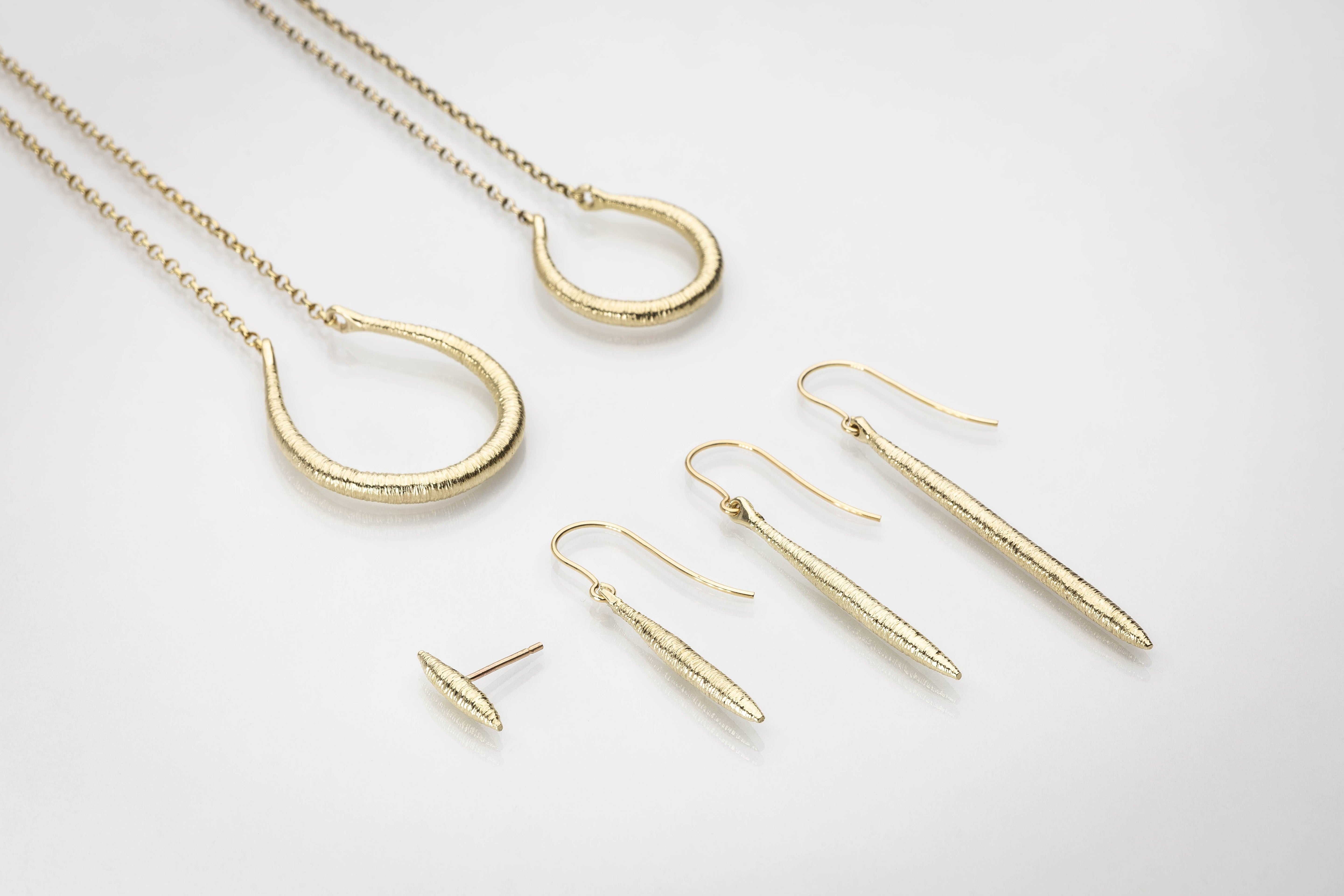 Martina Hamilton Pendants/Necklaces Síoda | 9ct Solid Gold Torc Pendant Medium