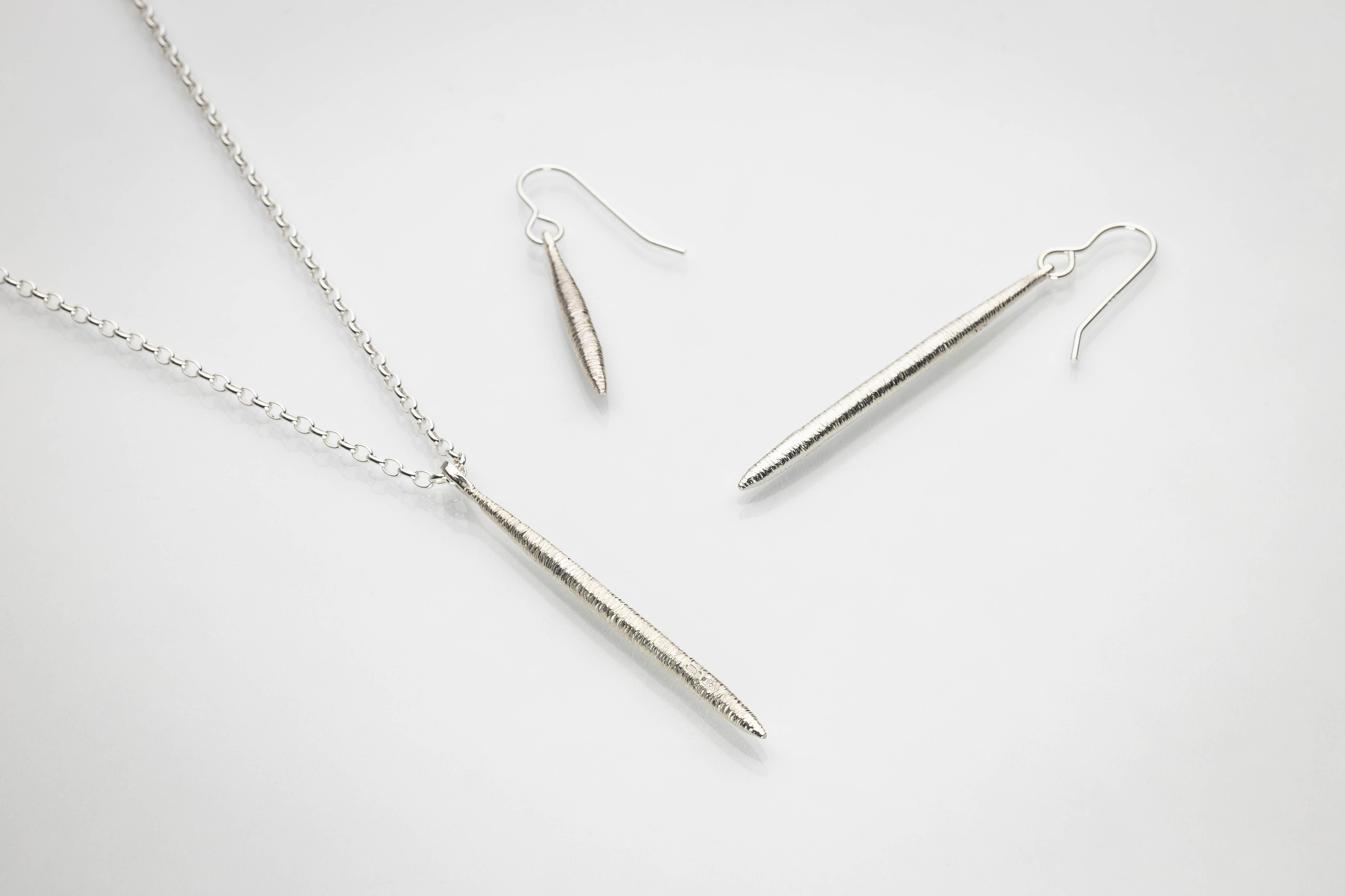 Martina Hamilton Pendants/Necklaces Síoda | Sterling Silver Long Drop Pendant