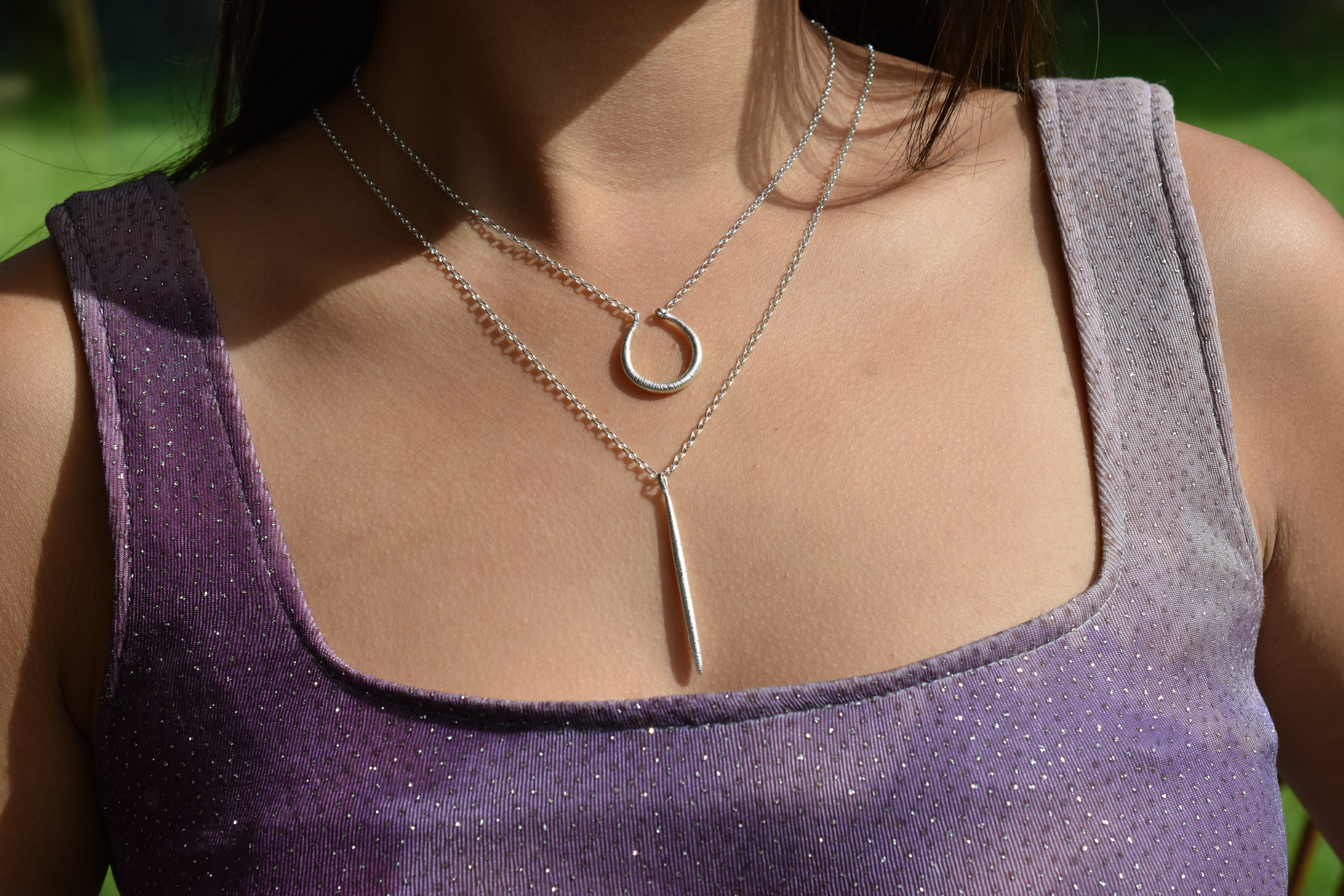 Martina Hamilton Pendants/Necklaces Síoda | Sterling Silver Torc Pendant Medium