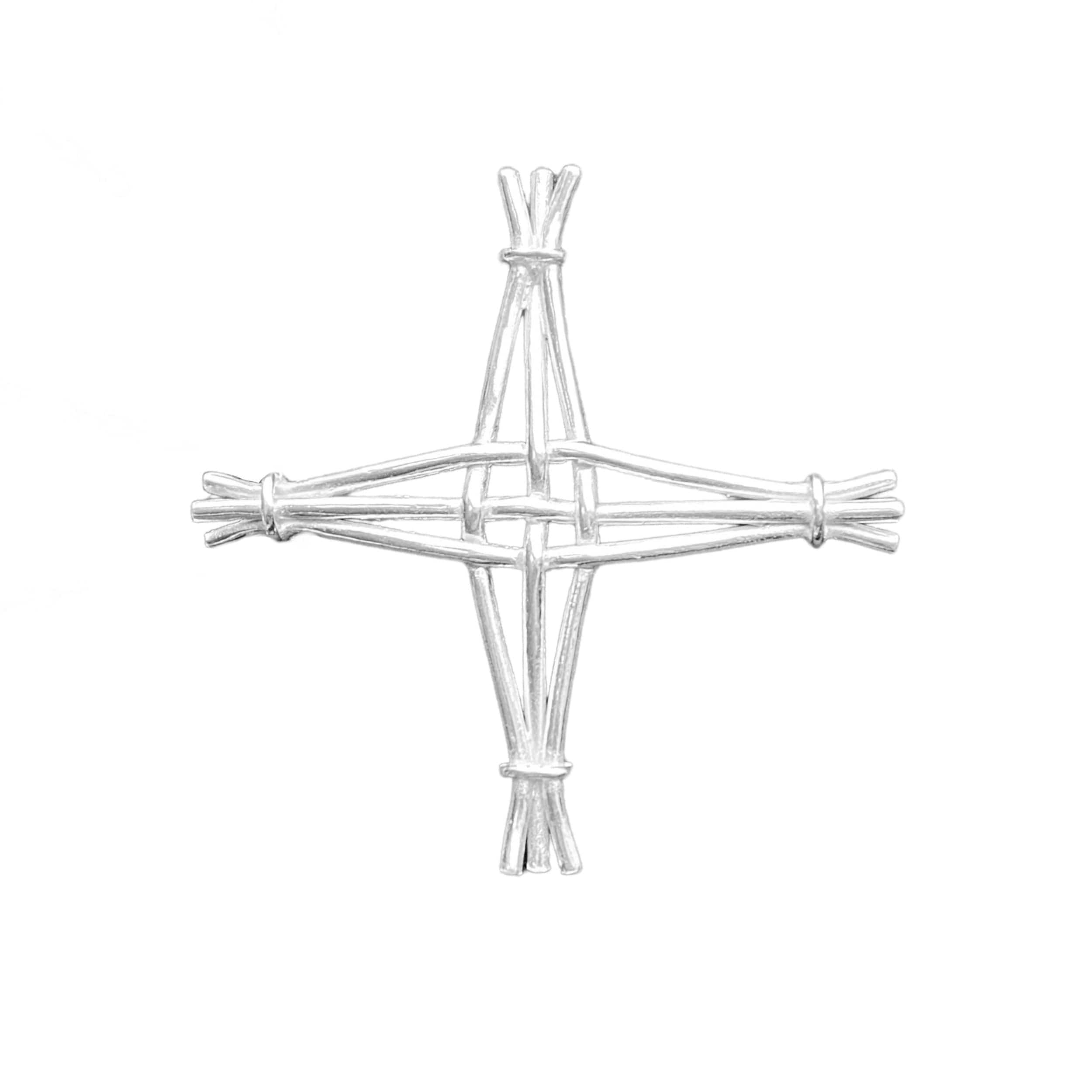 Martina Hamilton Pendants/Necklaces St. Brigid Cross | Sterling Silver Woven Reed Brooch Signature
