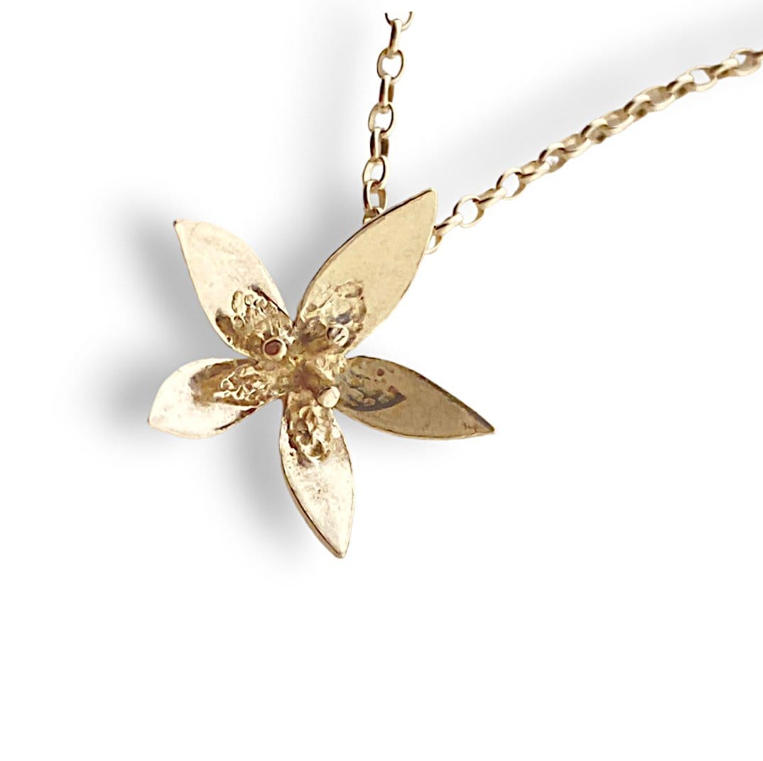 Martina Hamilton Pendants/Necklaces Star Flower | 9ct Solid Gold Pendant Medium